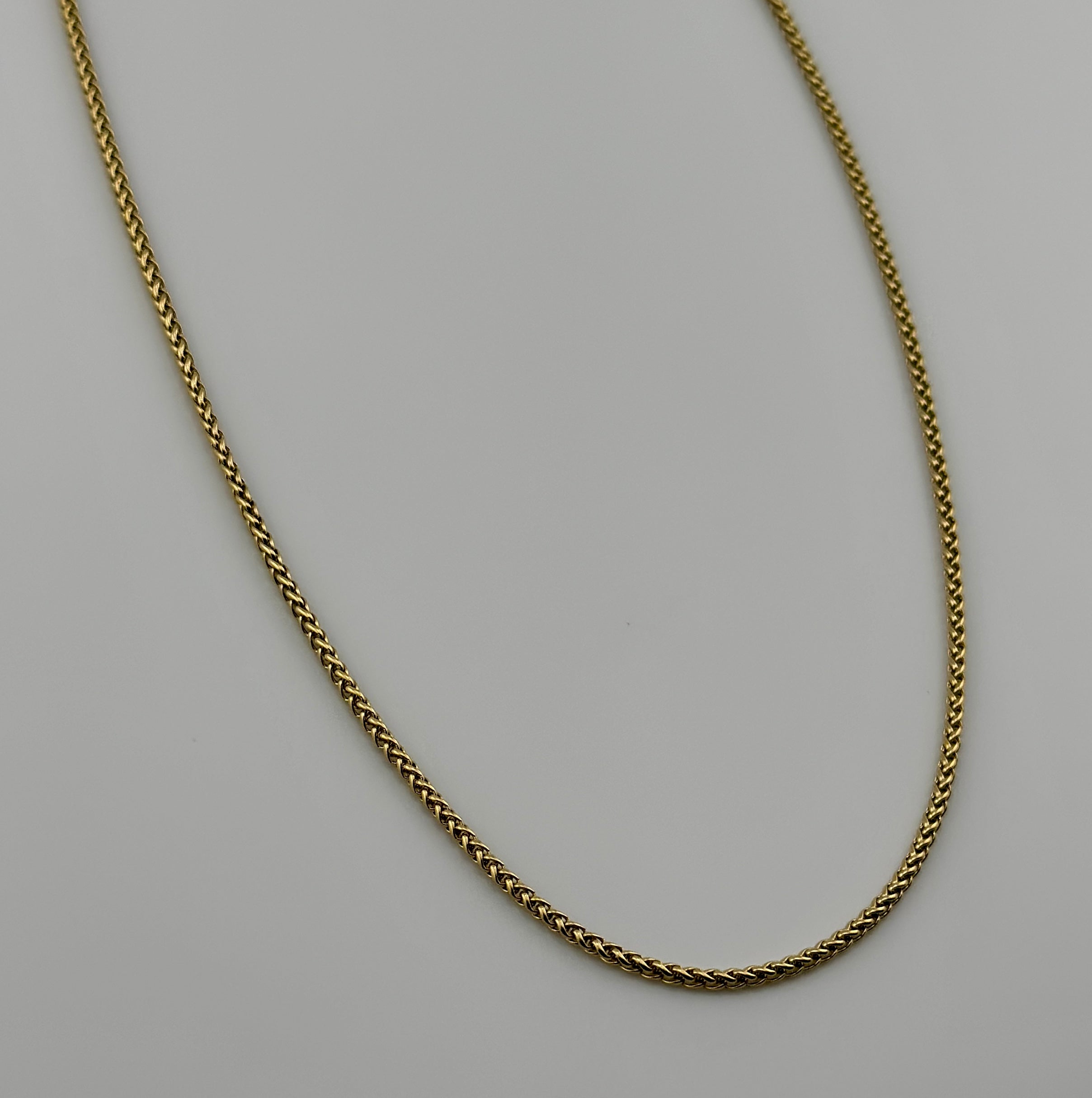 Wheat Gold 2mm Chain
