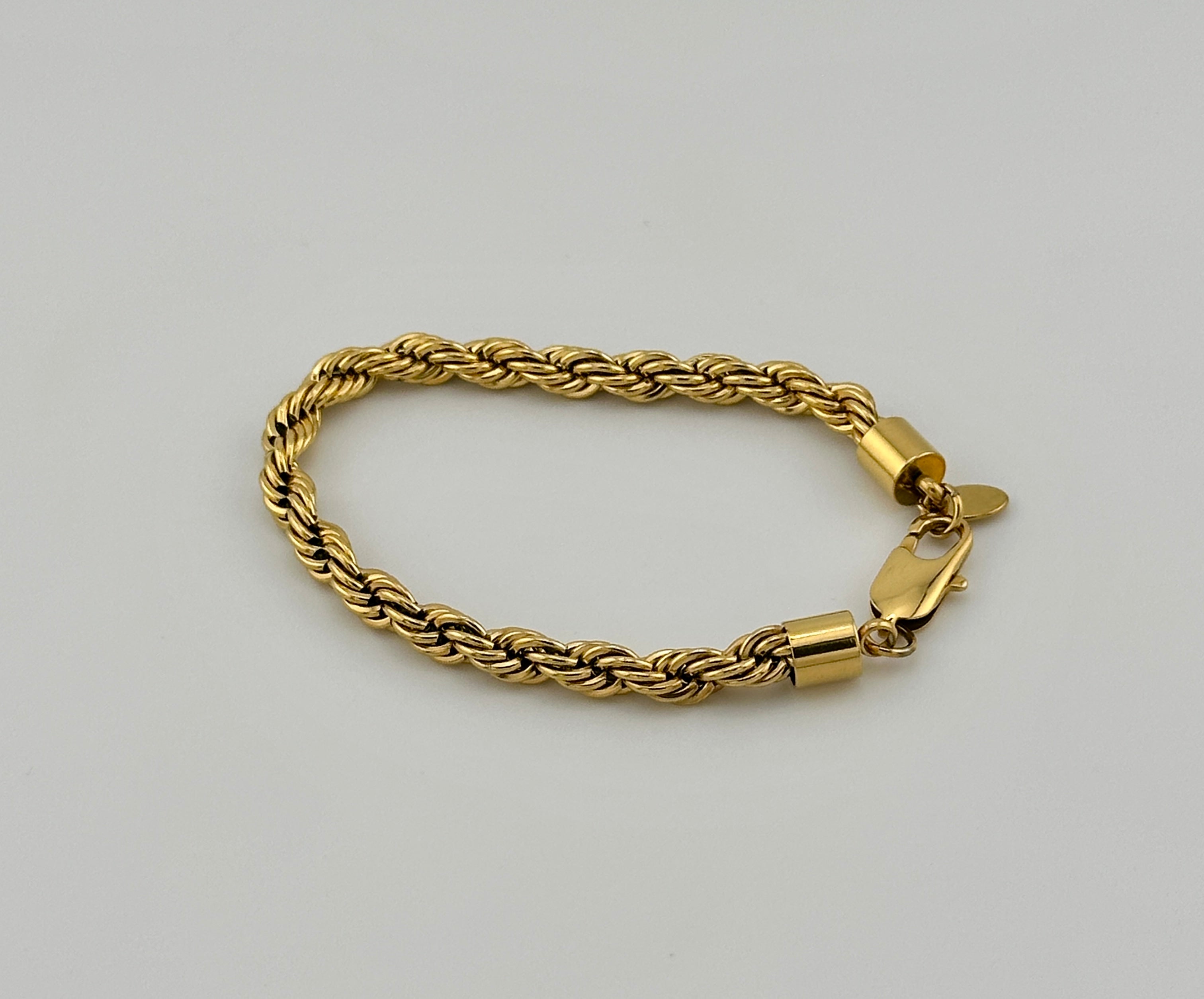 Rope Gold 6mm Bracelet