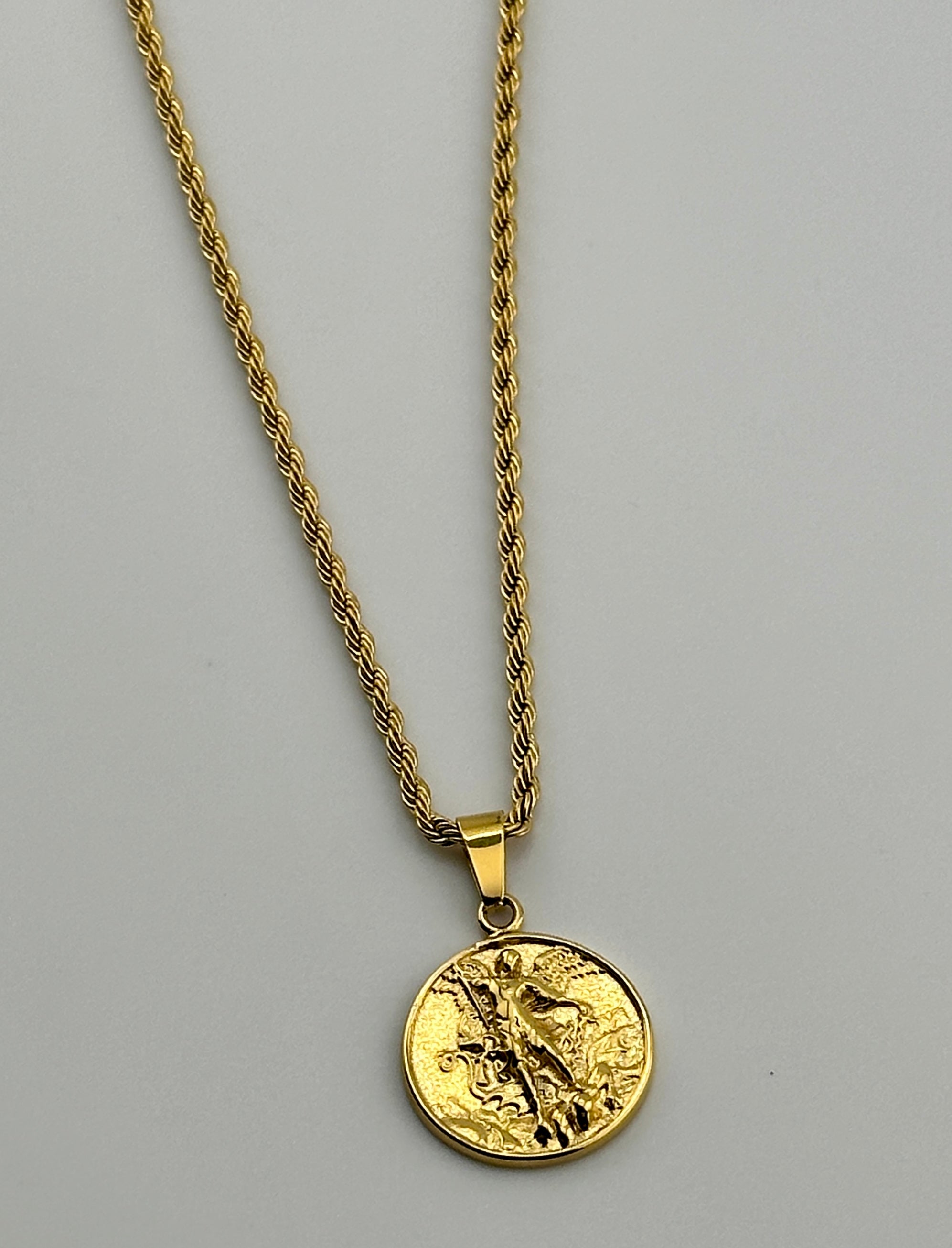 St. Michael Pendant (Gold)