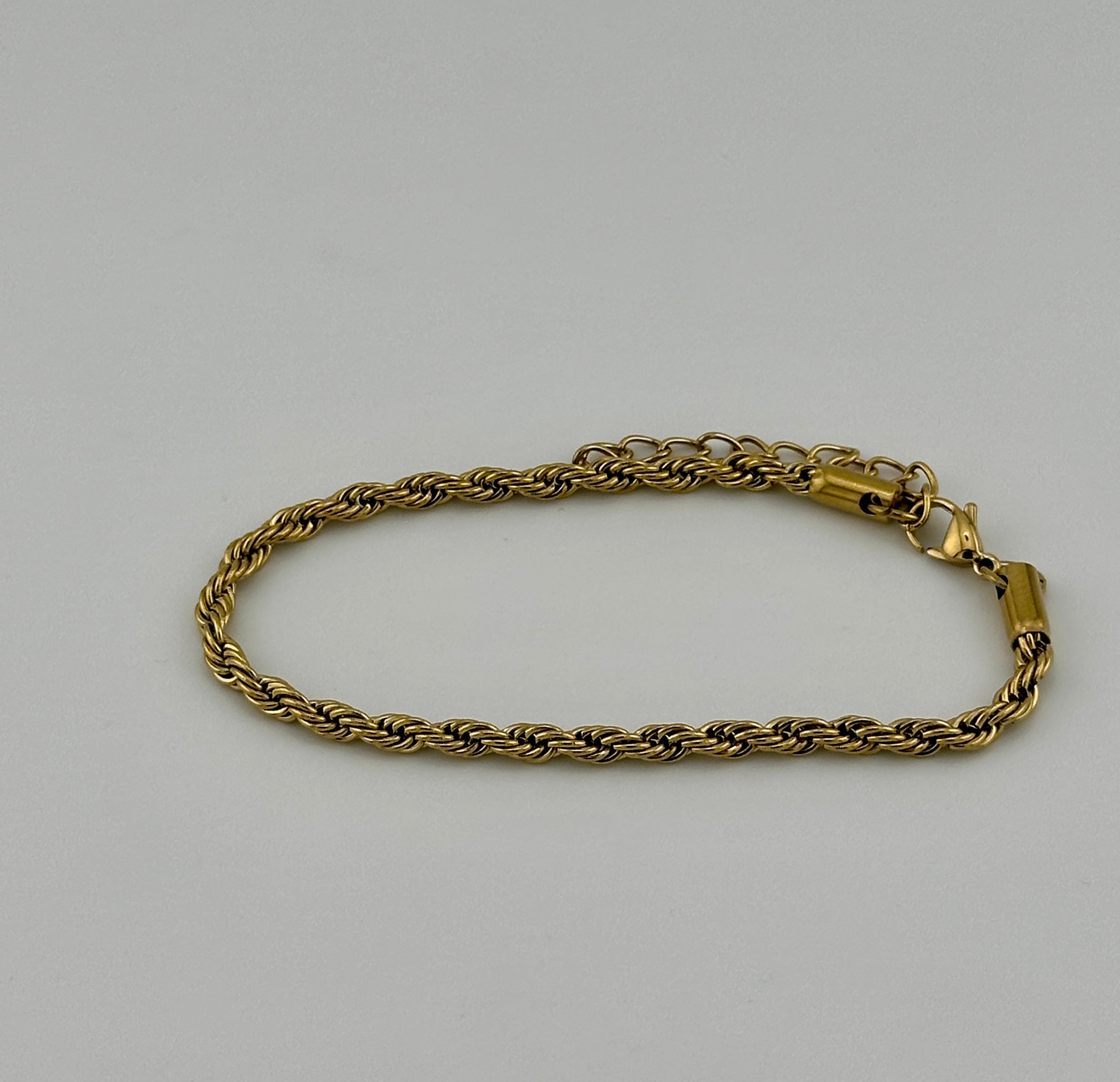 Rope Gold 4mm Bracelet