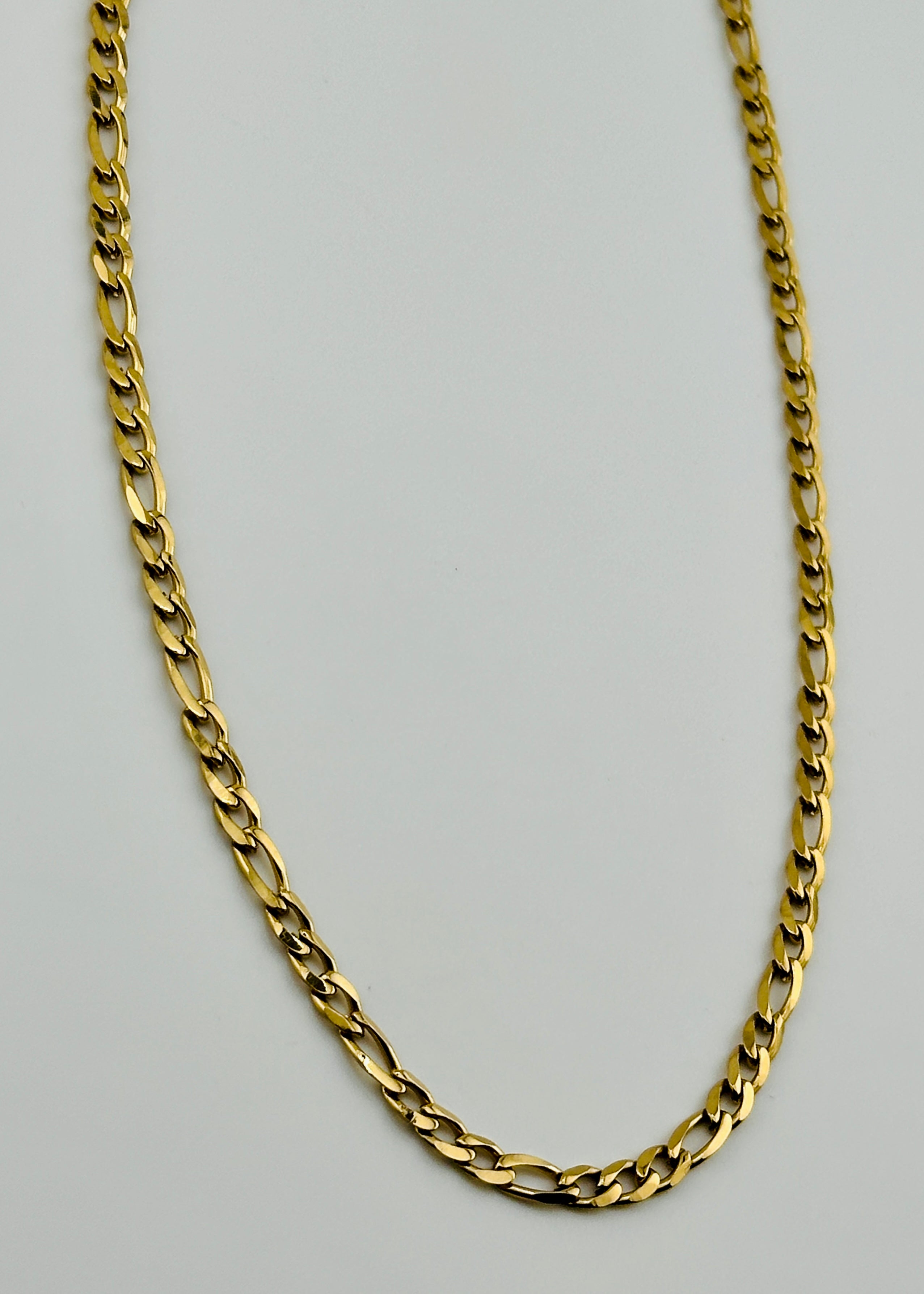 Figaro Gold 4mm Chain