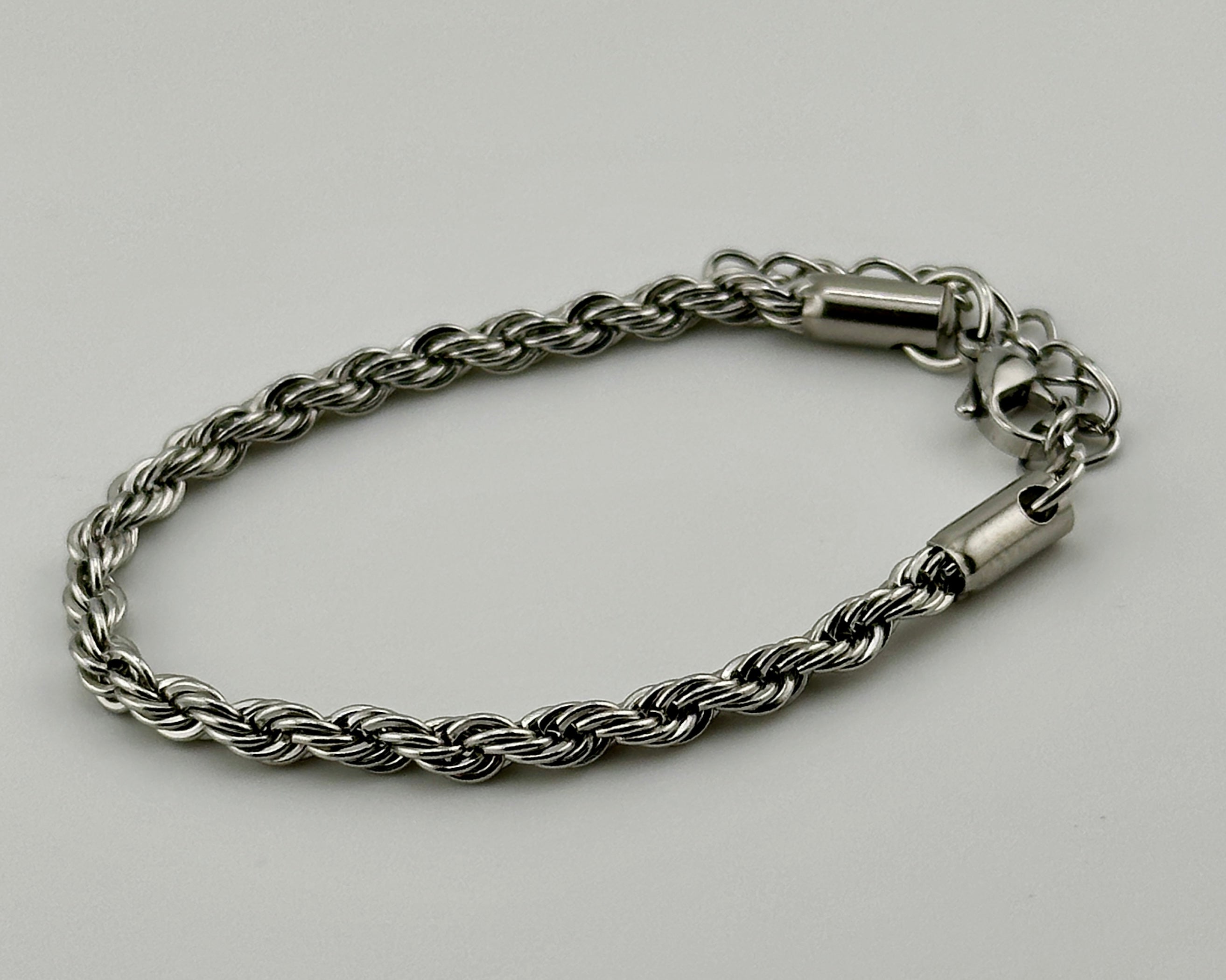 Rope Silver 4mm Bracelet
