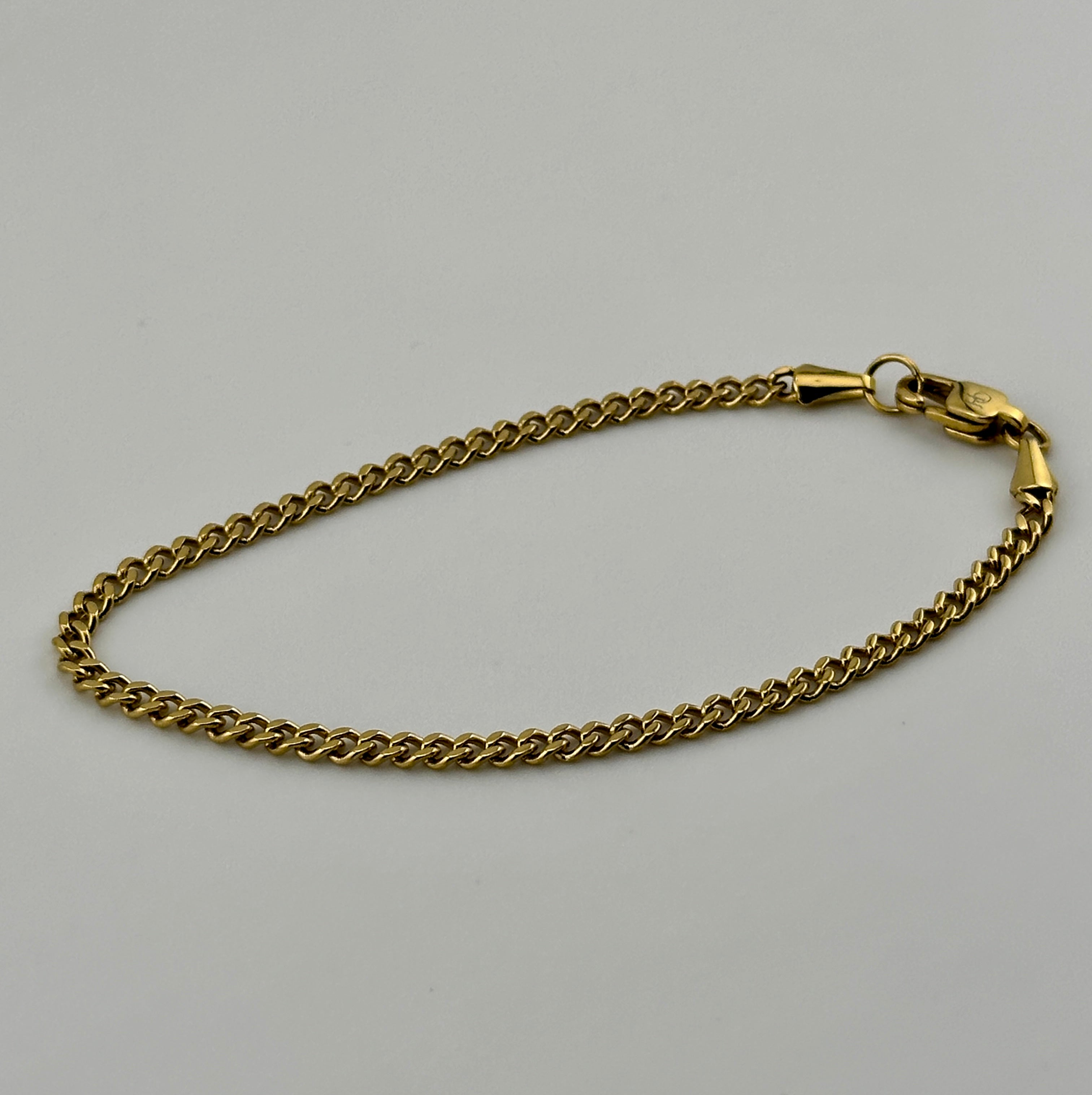 Cuban Link Gold 3mm Bracelet
