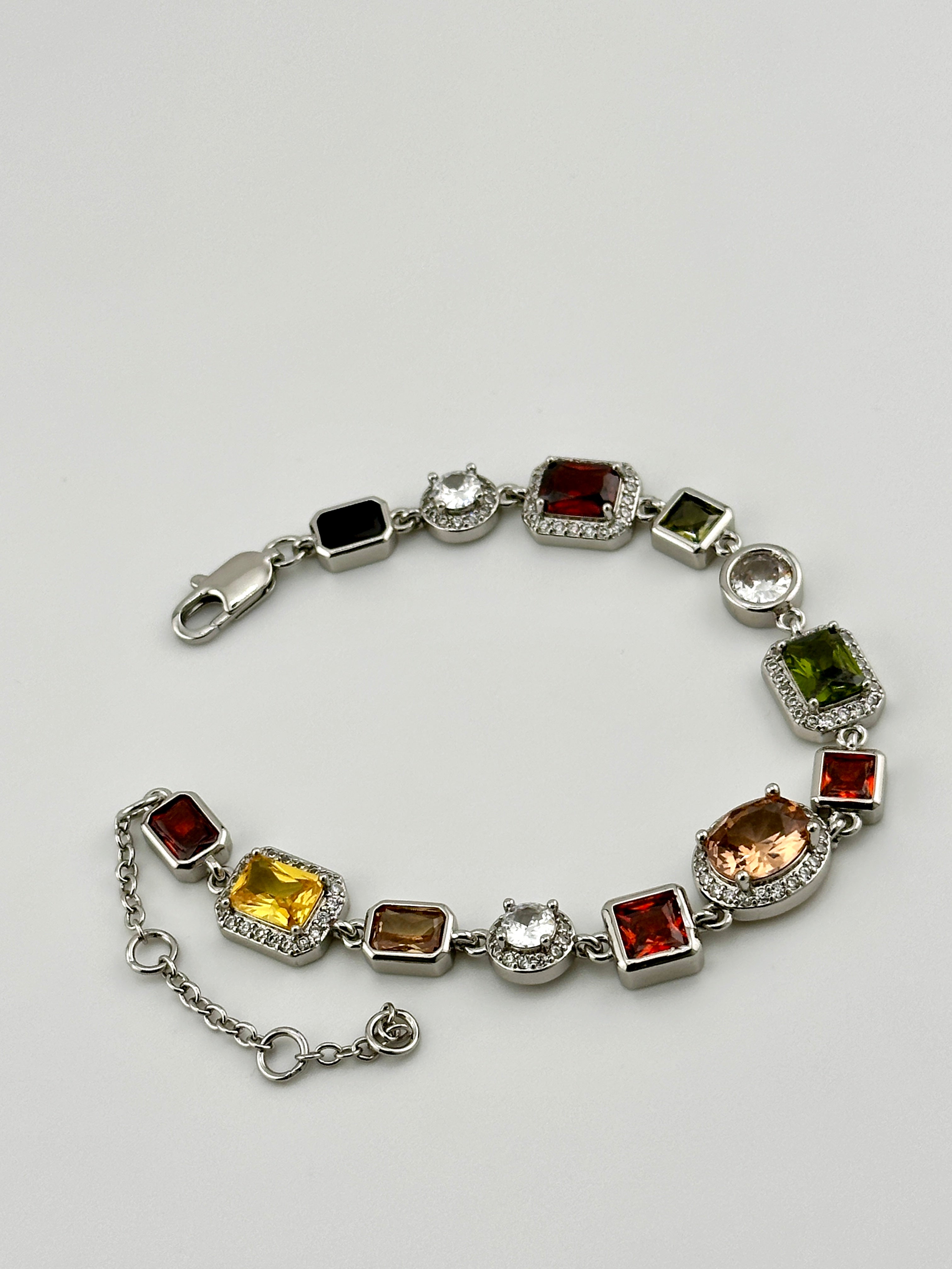 Gemstone Classic Bracelet 10mm (Silver)