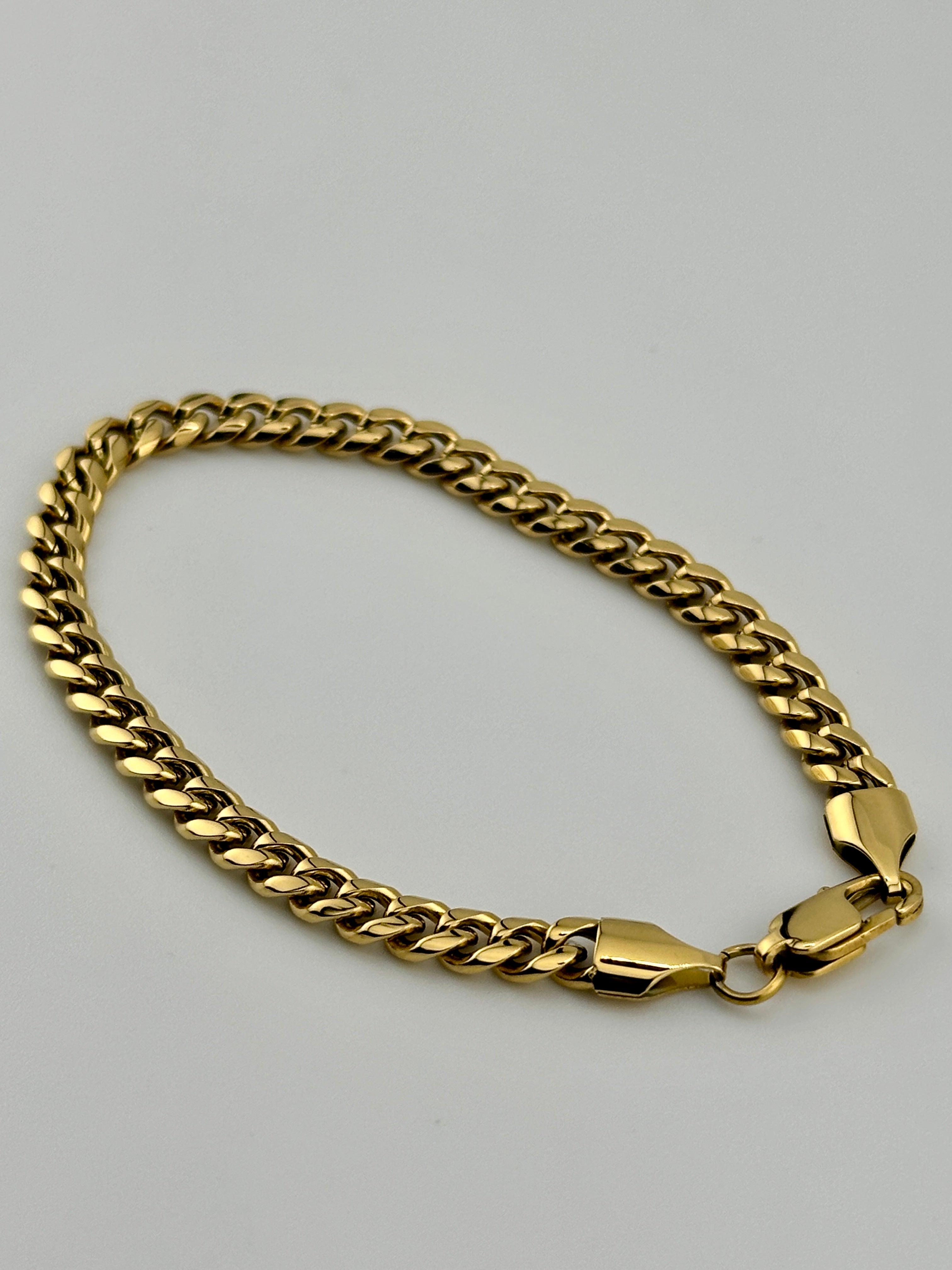 Cuban Link Gold 5mm Bracelet
