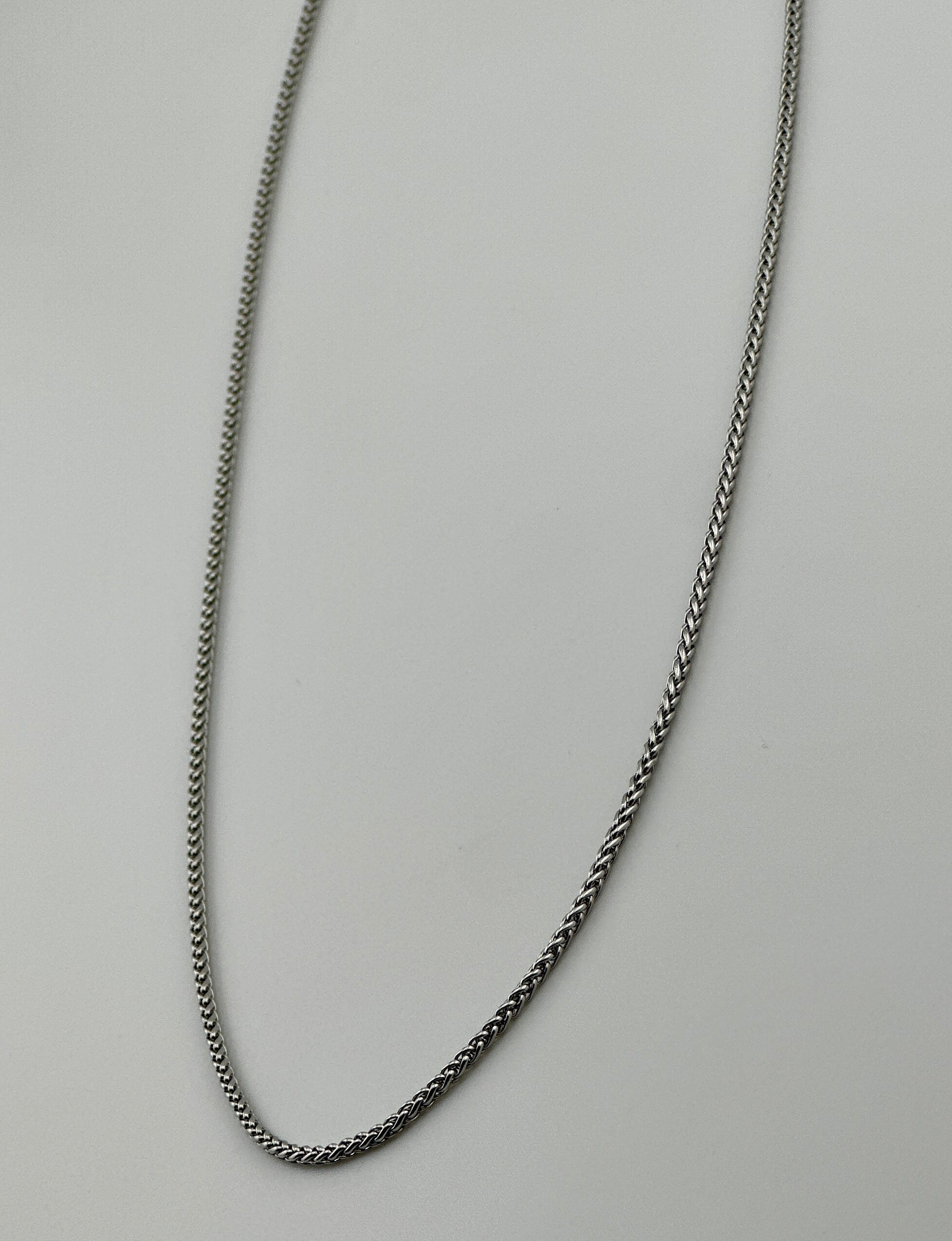 Wheat Silver 2mm Chain