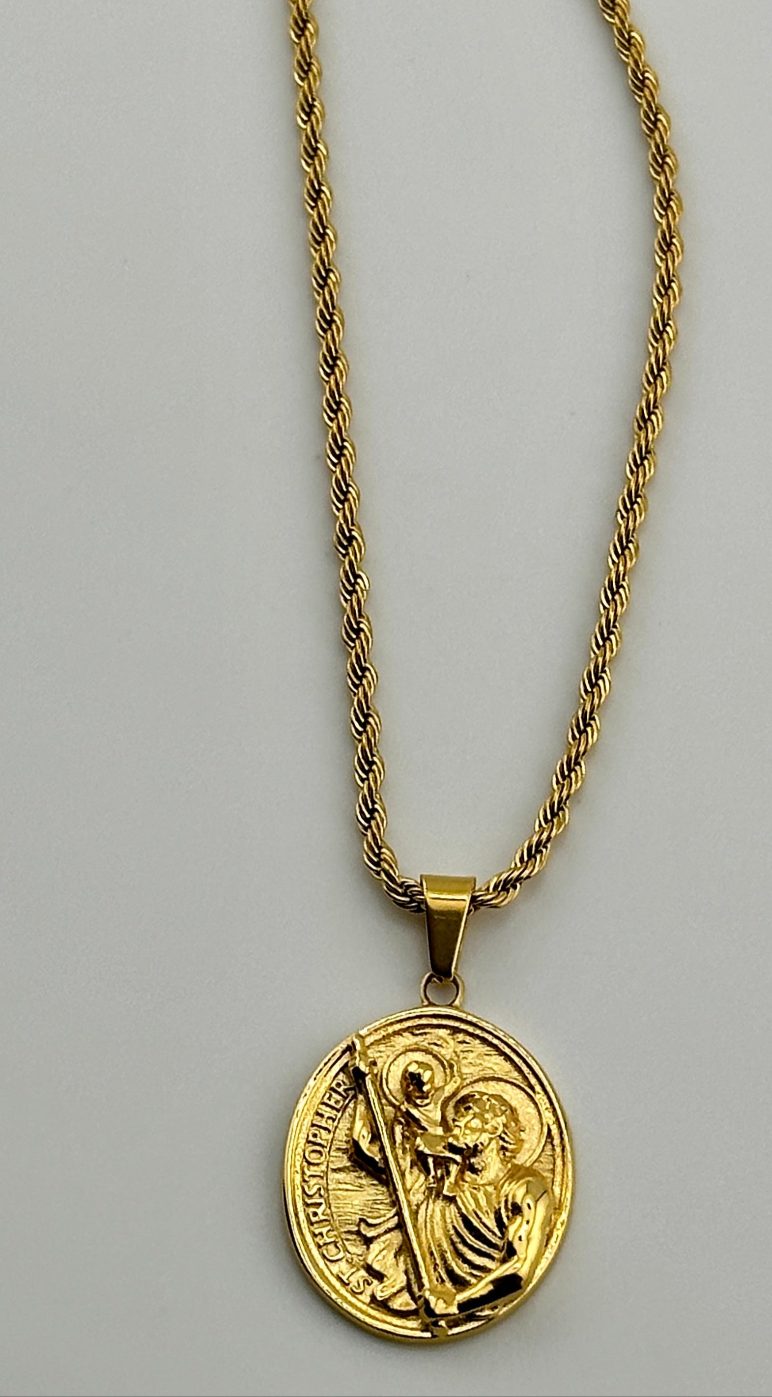 St. Christopher Pendant (Gold)