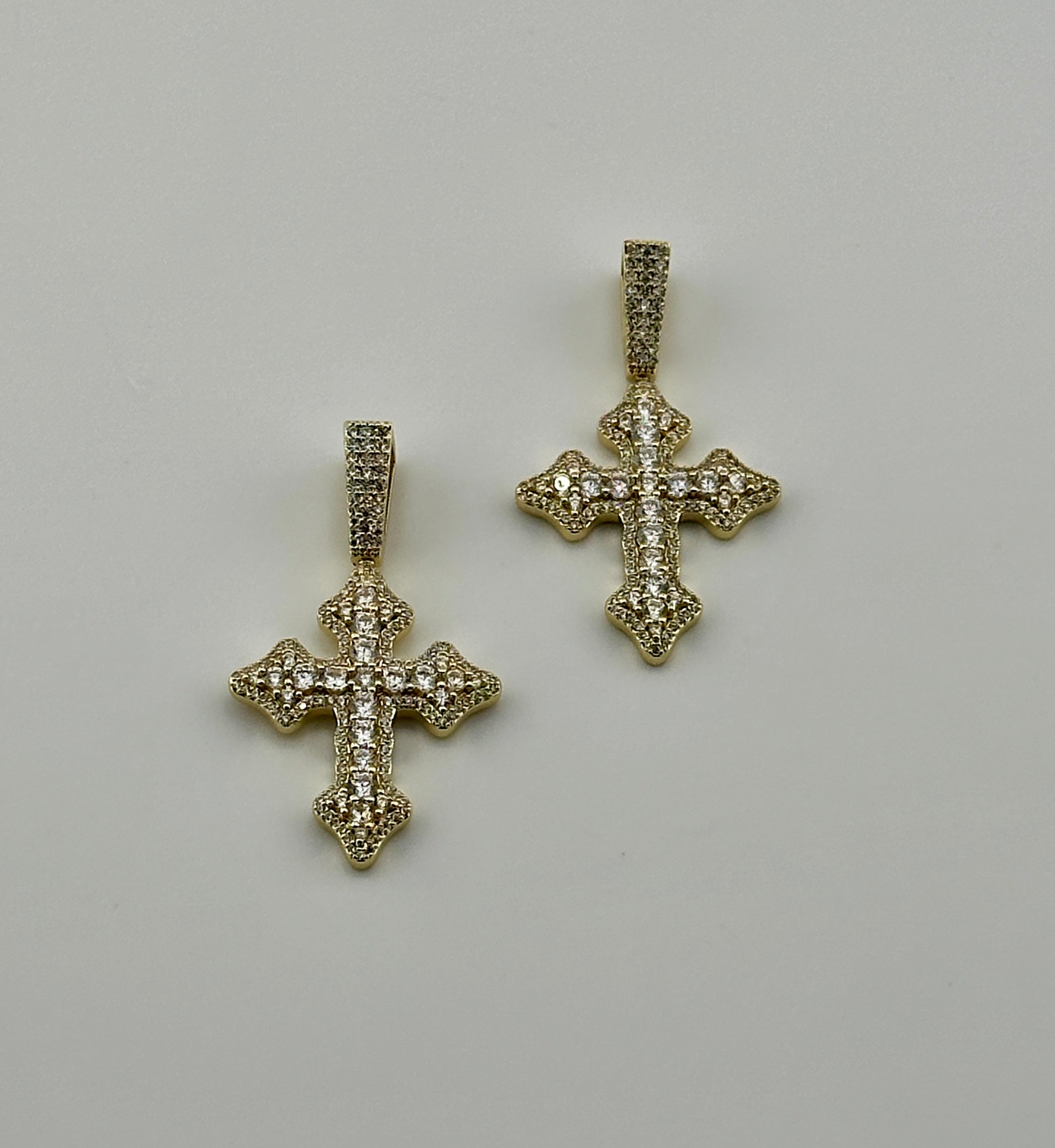 Iced Celtic Cross (Gold)