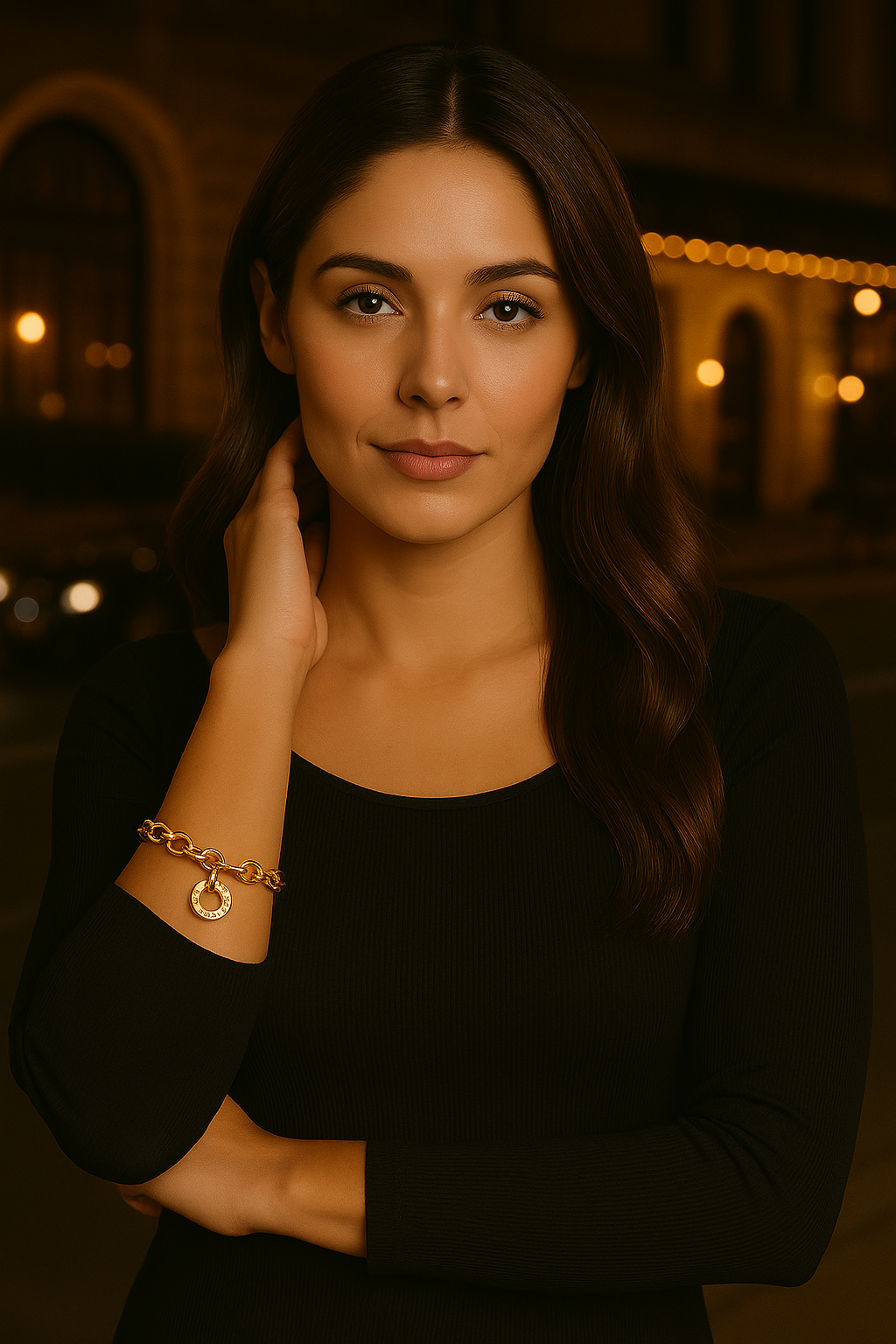 Cable & Marina Gold 8mm Bracelet