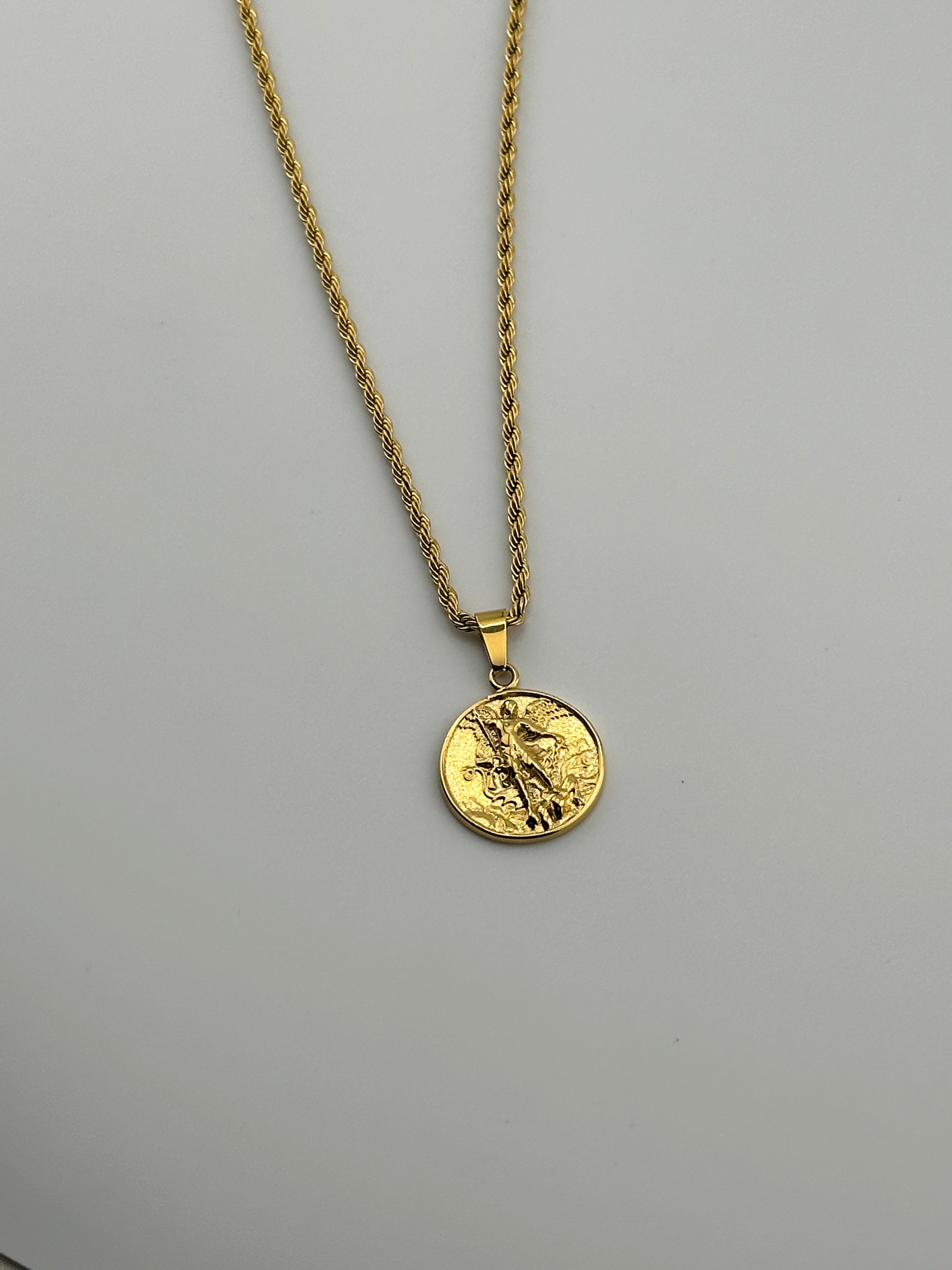 St. Michael Pendant (Gold)