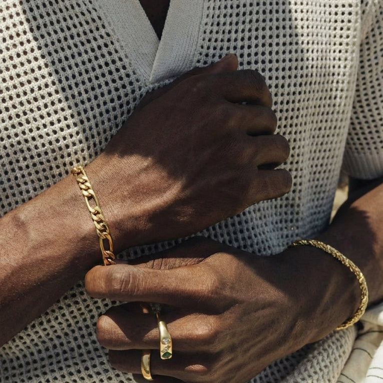 Figaro Gold 5mm Bracelet