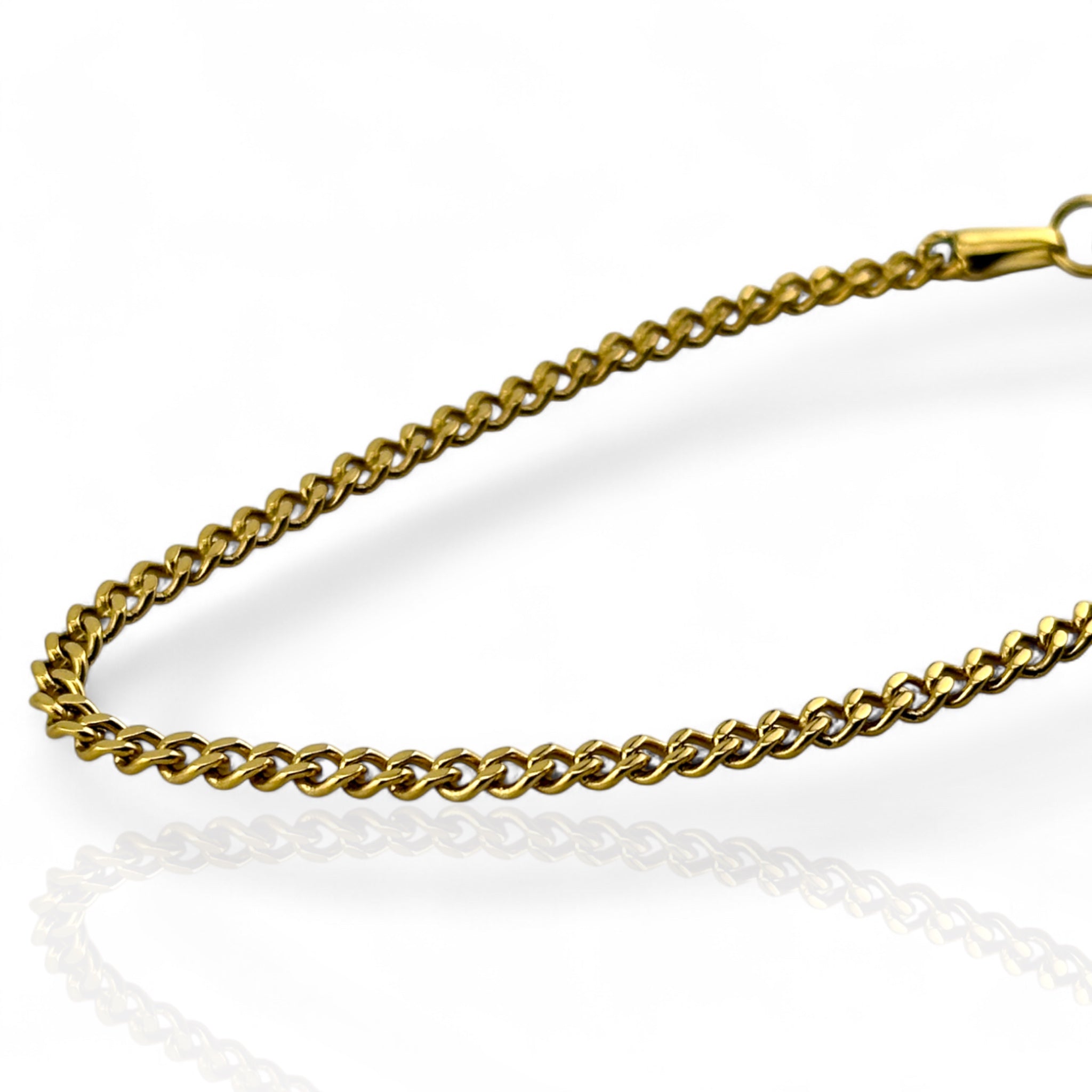 Cuban Link Gold 3mm Bracelet