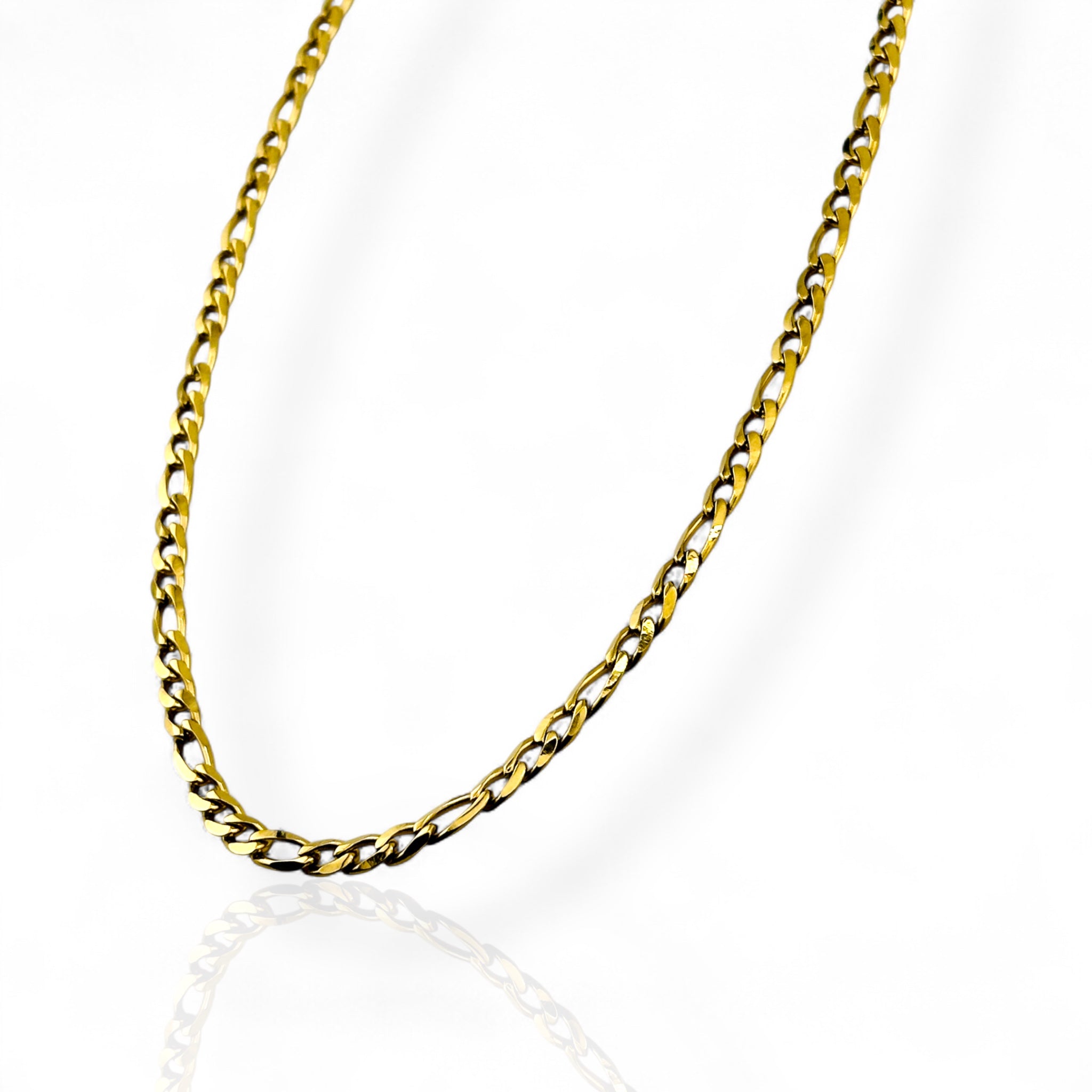 Figaro Gold 4mm Chain