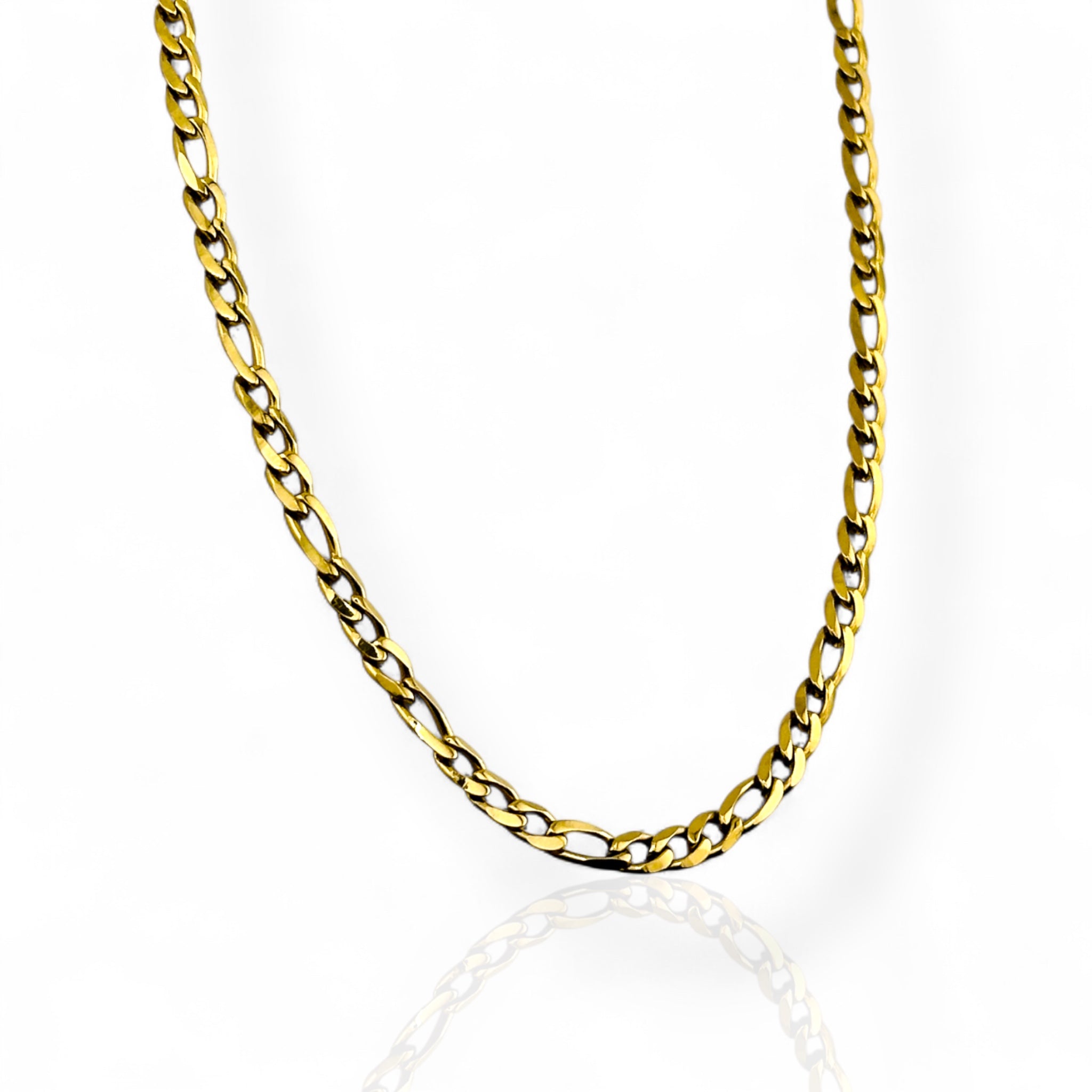 Figaro Gold 4mm Chain