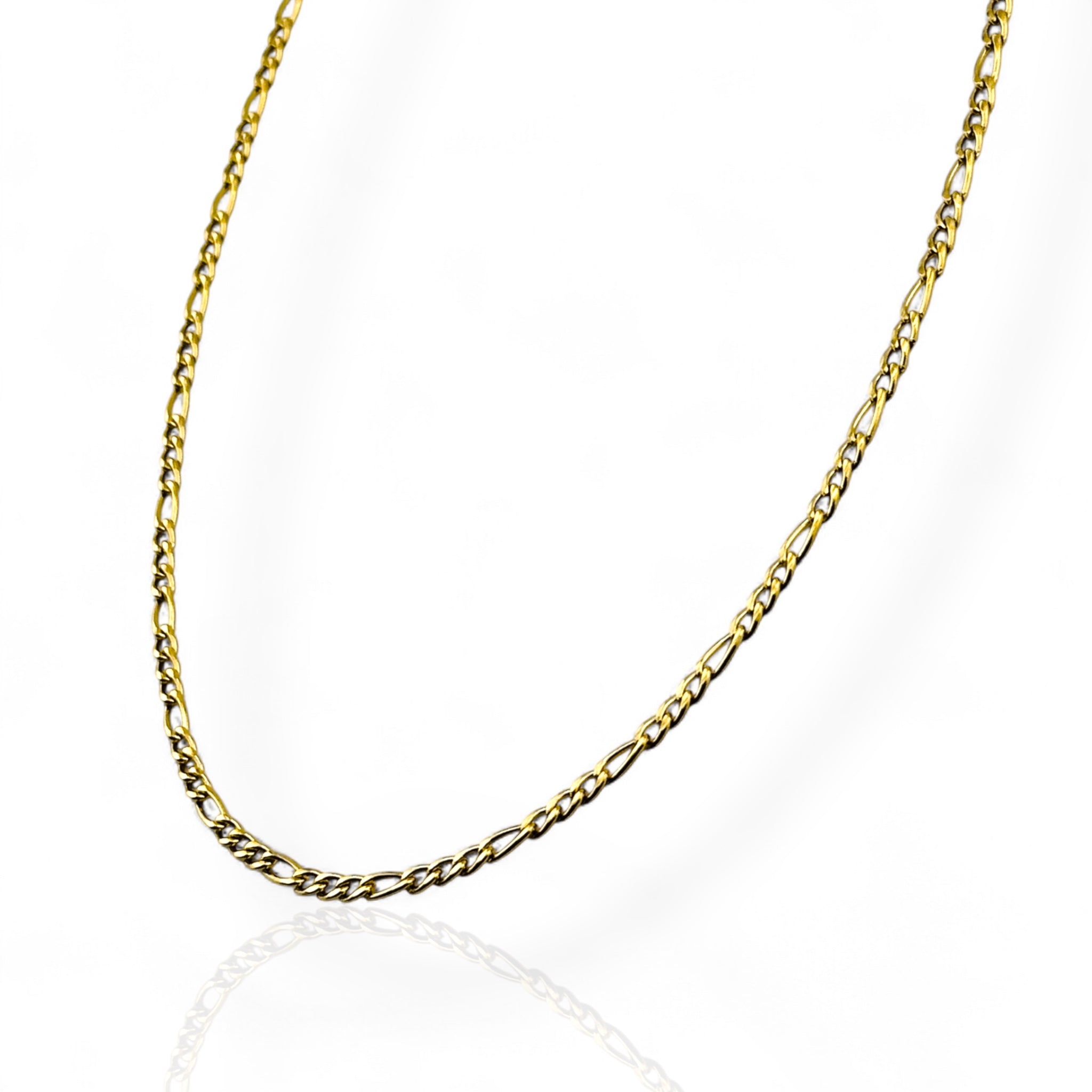 Figaro Gold 3mm Chain