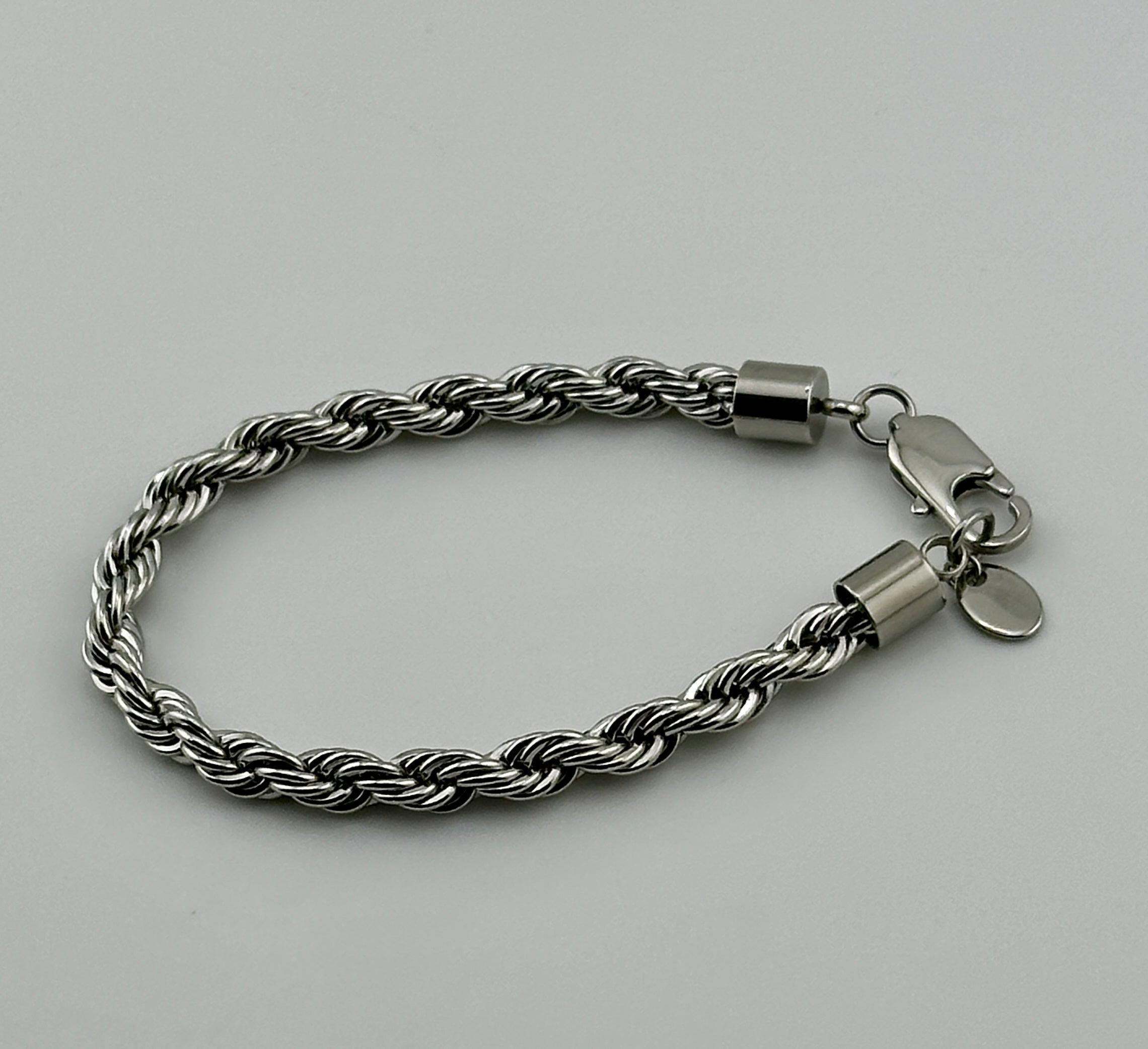 Rope Silver 6mm Bracelet