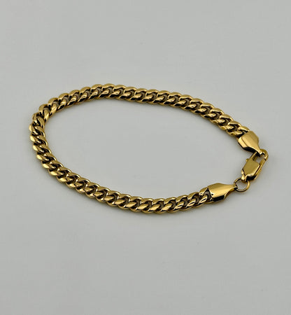 Cuban Link Gold 5mm Bracelet