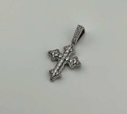 Iced Celtic Cross (Silver)