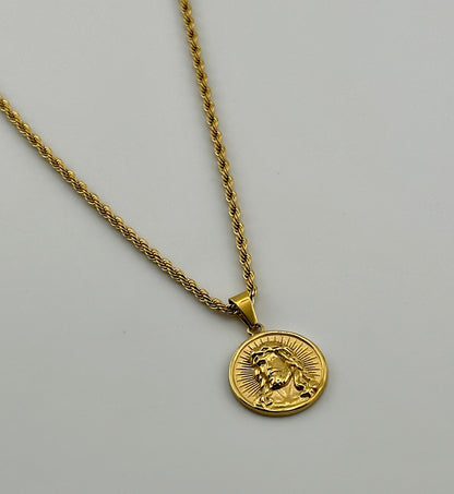 Jesus Pendant (Gold)