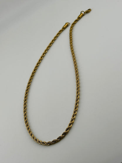 Rope Gold 4mm Chain