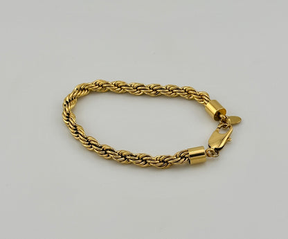 Rope Gold 6mm Bracelet