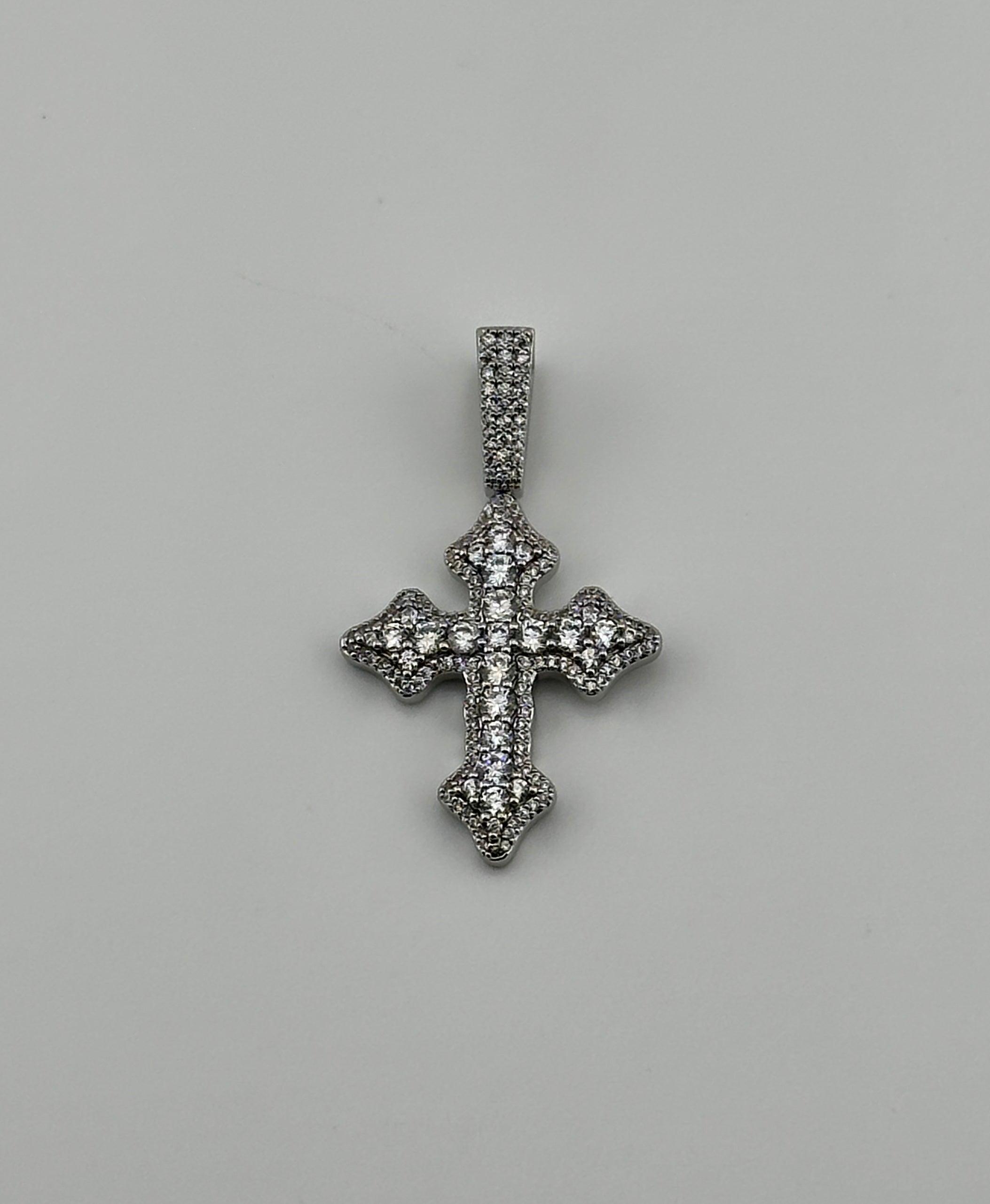 Iced Celtic Cross (Silver)