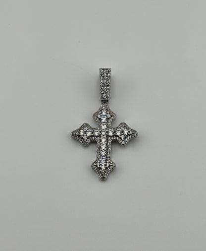 Iced Celtic Cross (Silver)