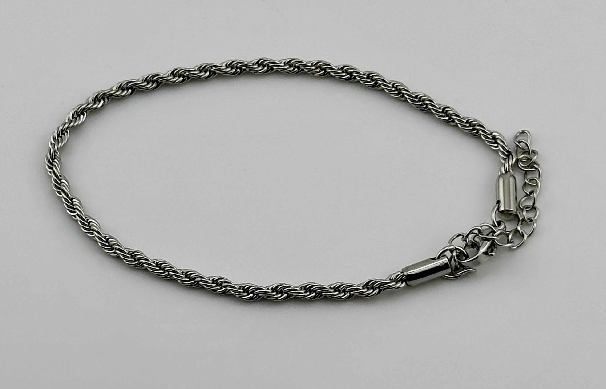 Rope Silver 3mm Bracelet