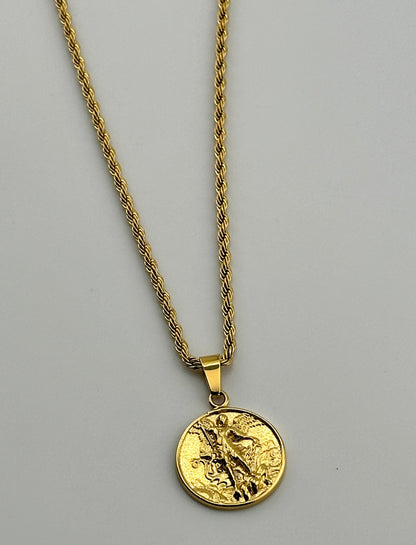 St. Michael Pendant (Gold)