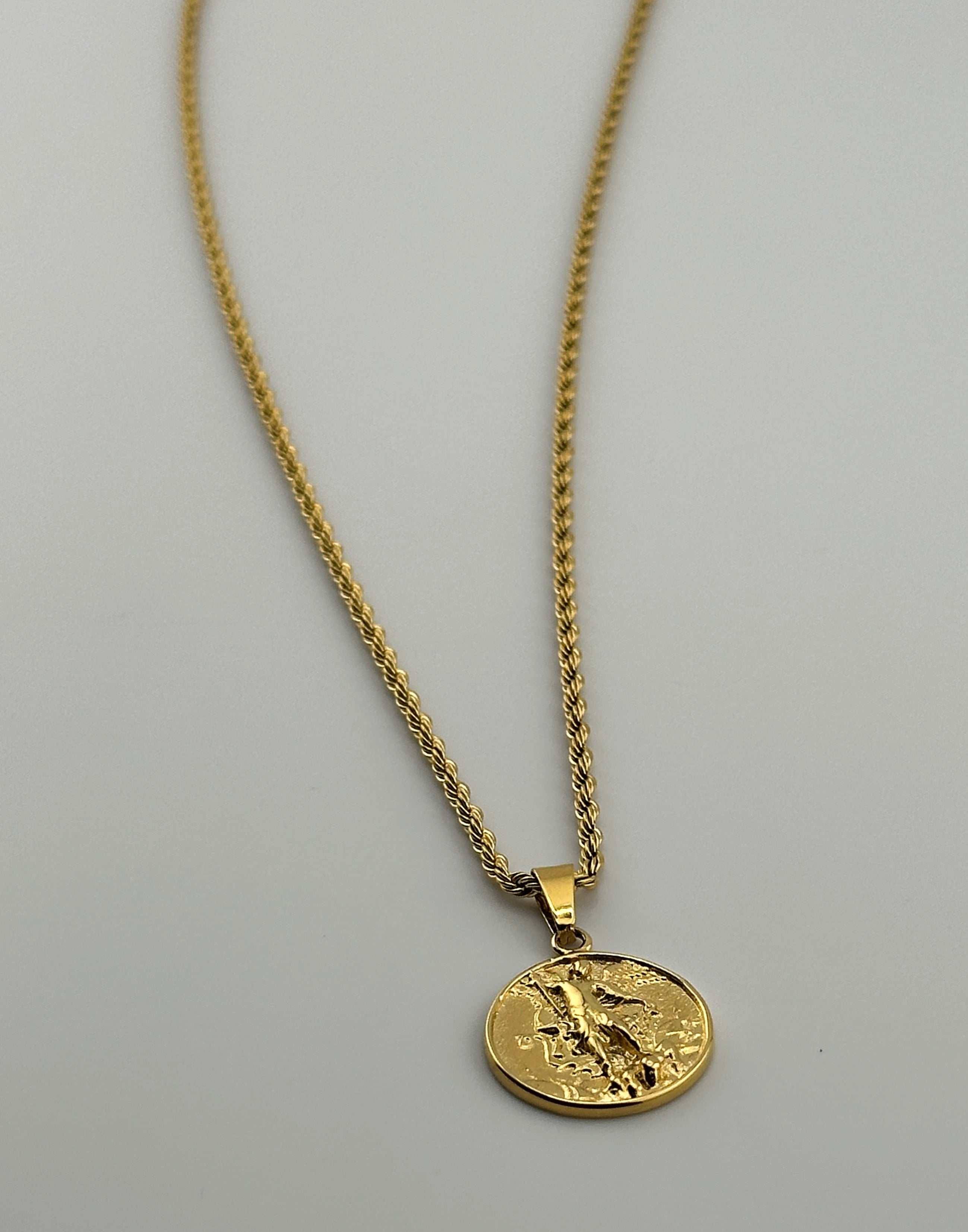 St. Michael Pendant (Gold)