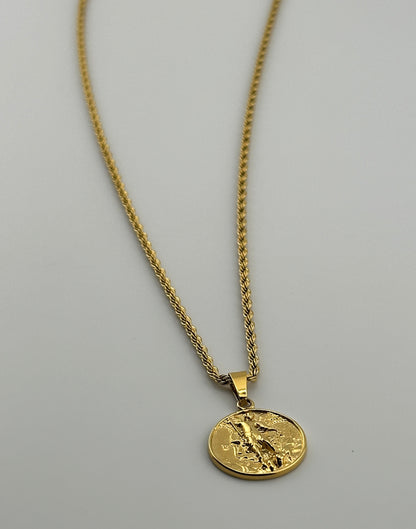 St. Michael Pendant (Gold)