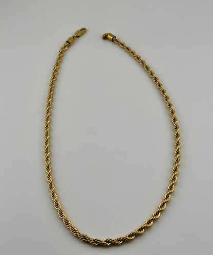 Rope Gold 5mm Chain