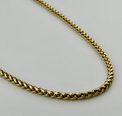 Wheat Gold 5mm Chain