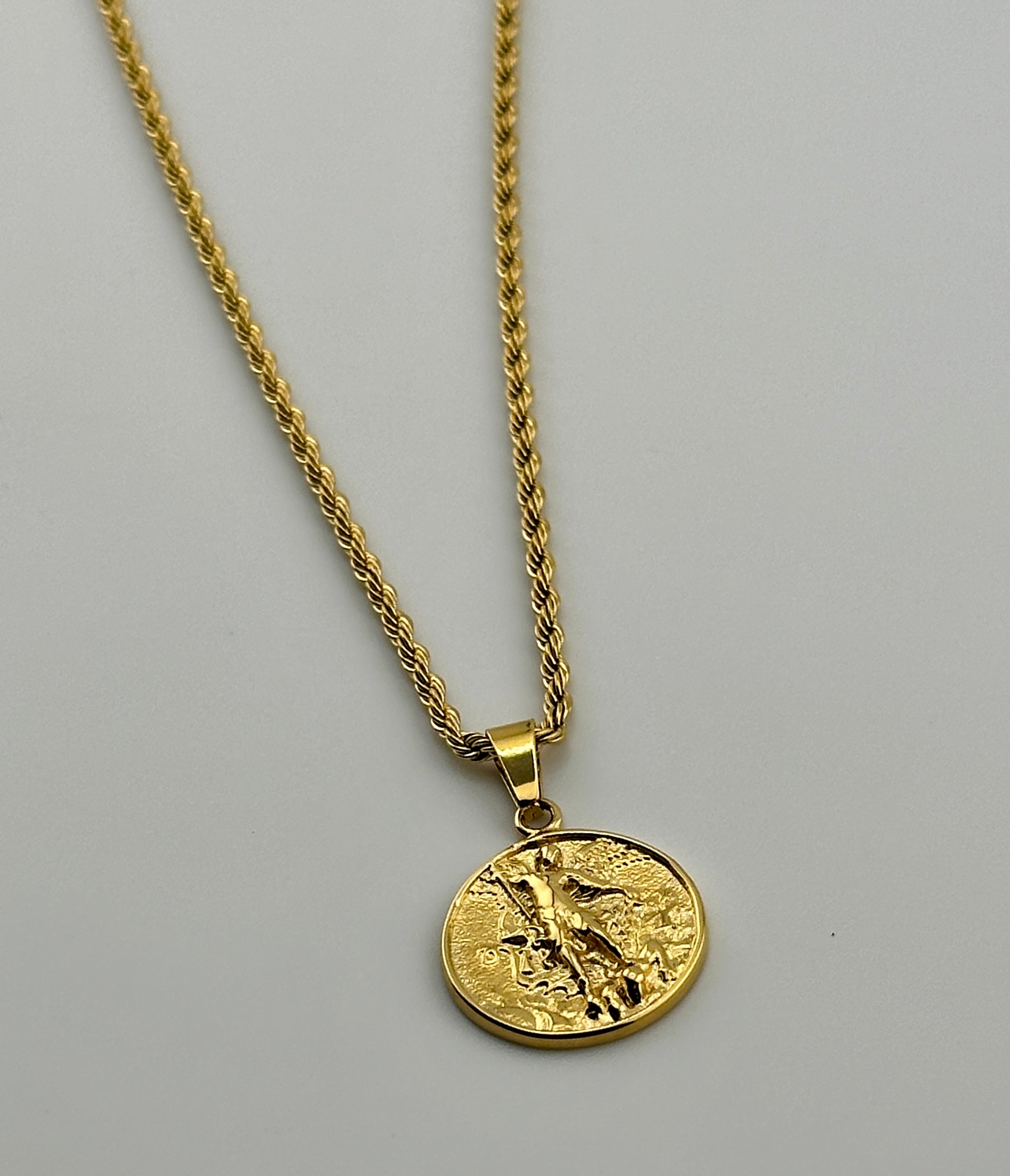 St. Michael Pendant (Gold)