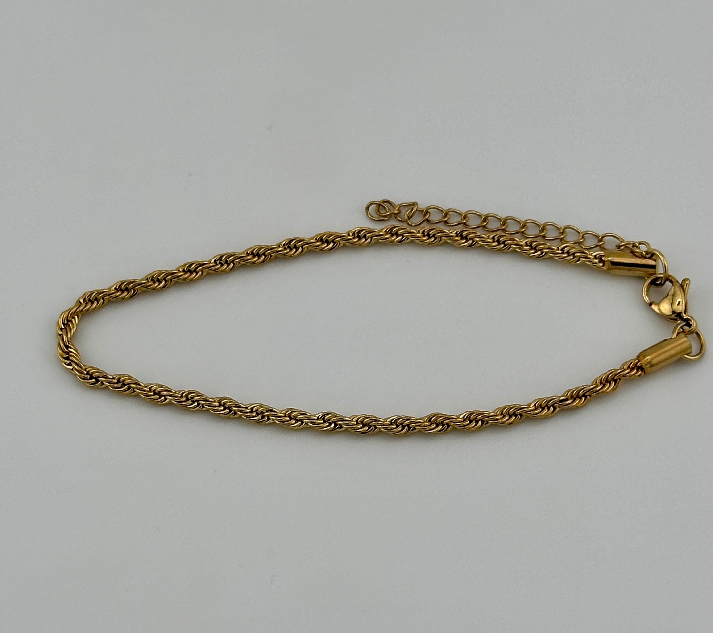 Rope Gold 3mm Bracelet