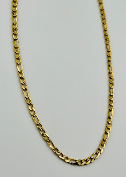 Figaro Gold 4mm Chain