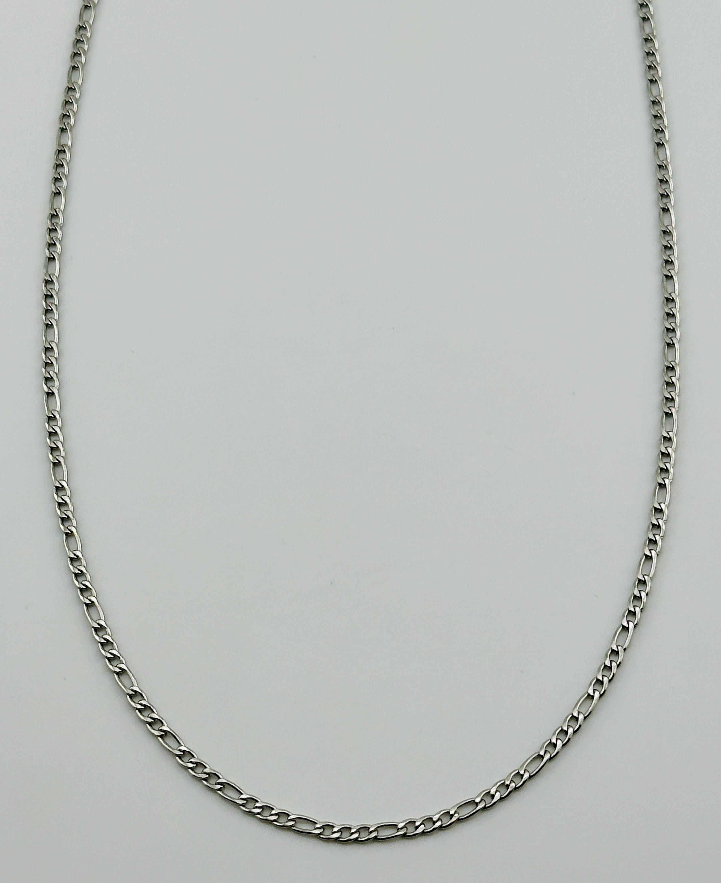 Figaro Silver 3mm Chain