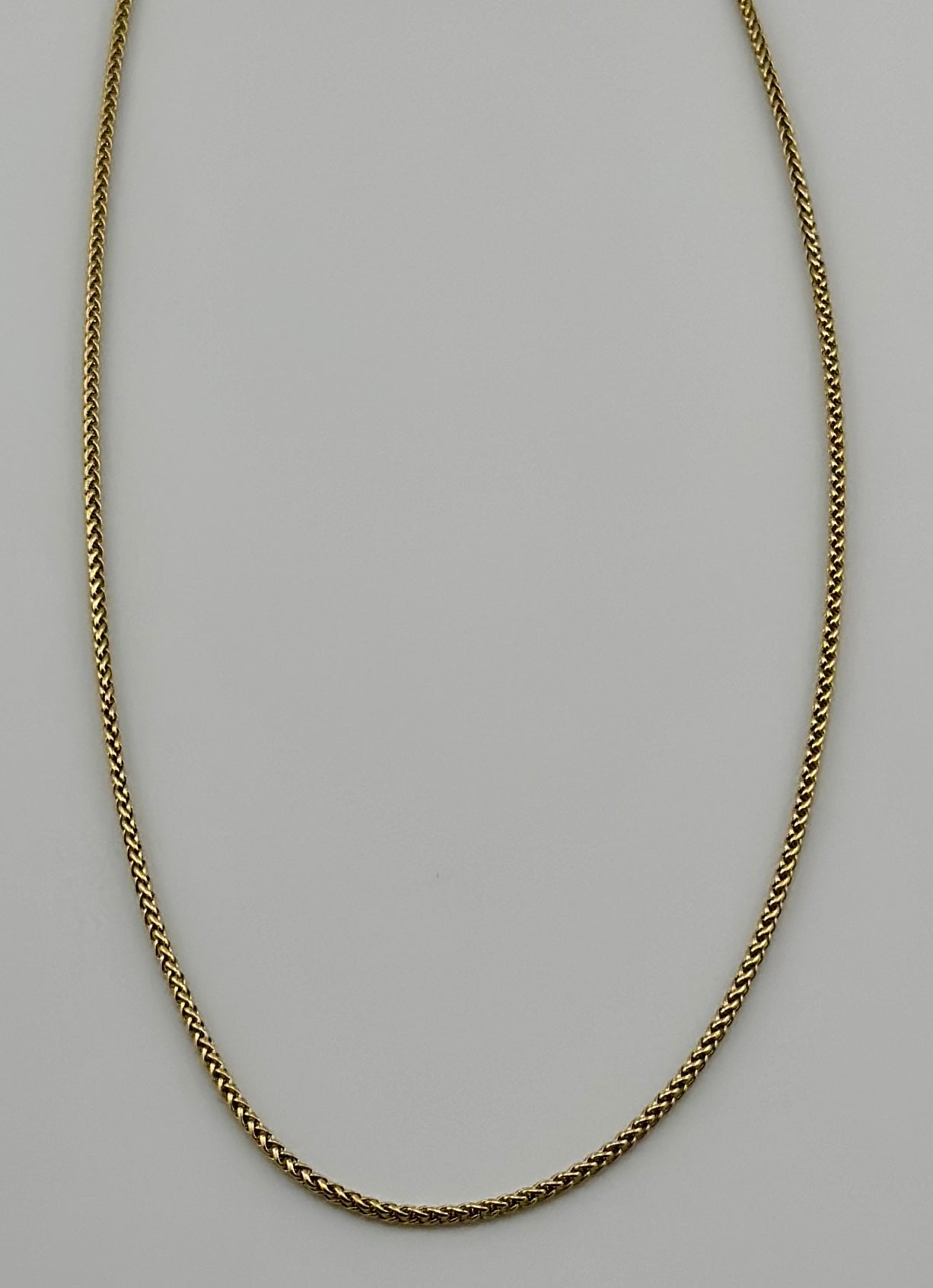 Wheat Gold 2mm Chain