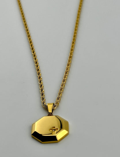 Small Cross Pendant (Gold)