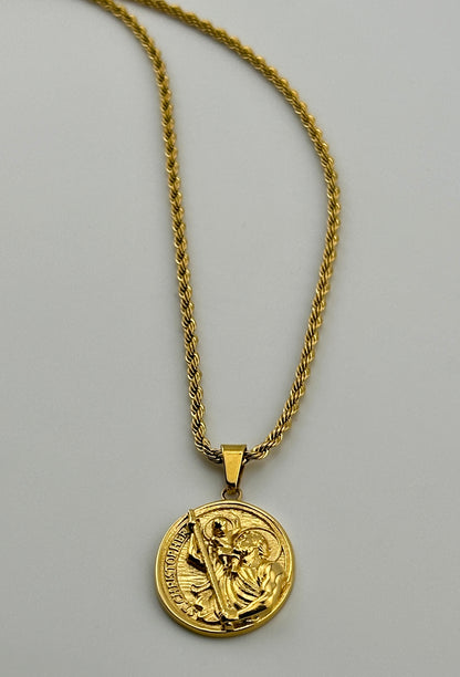 St. Christopher Pendant (Gold)