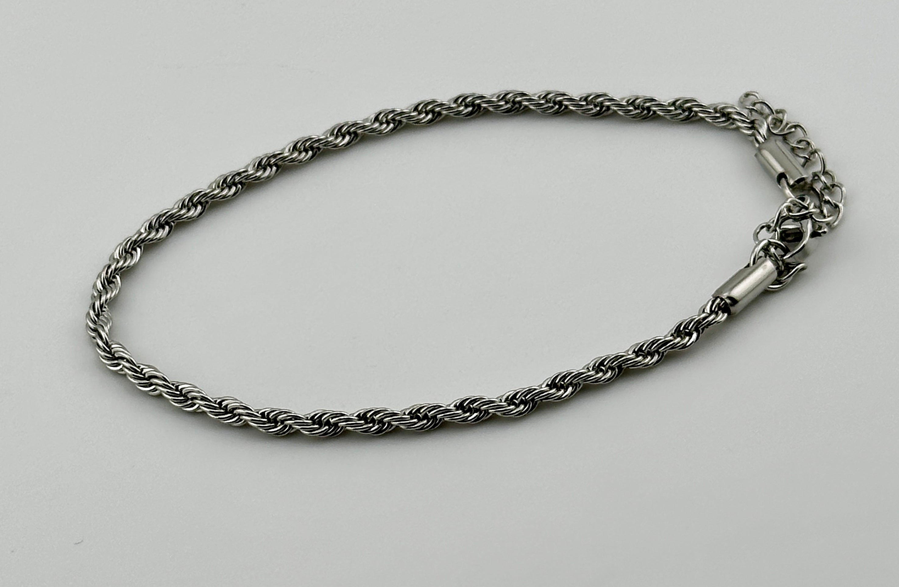 Rope Silver 3mm Bracelet