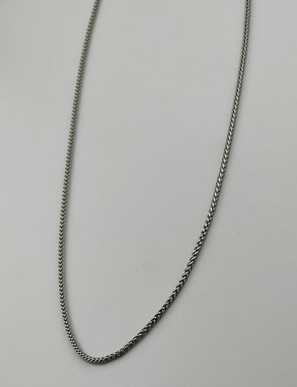 Wheat Silver 2mm Chain