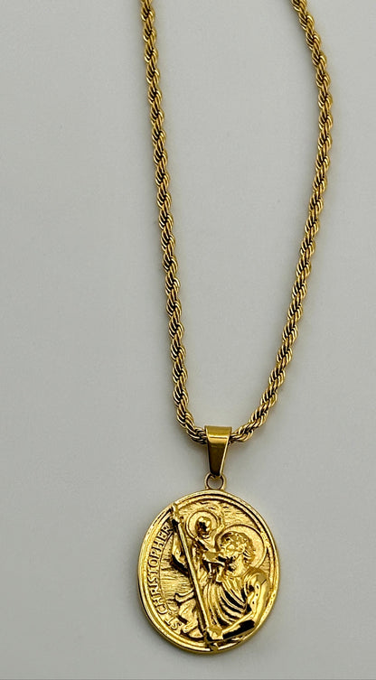 St. Christopher Pendant (Gold)
