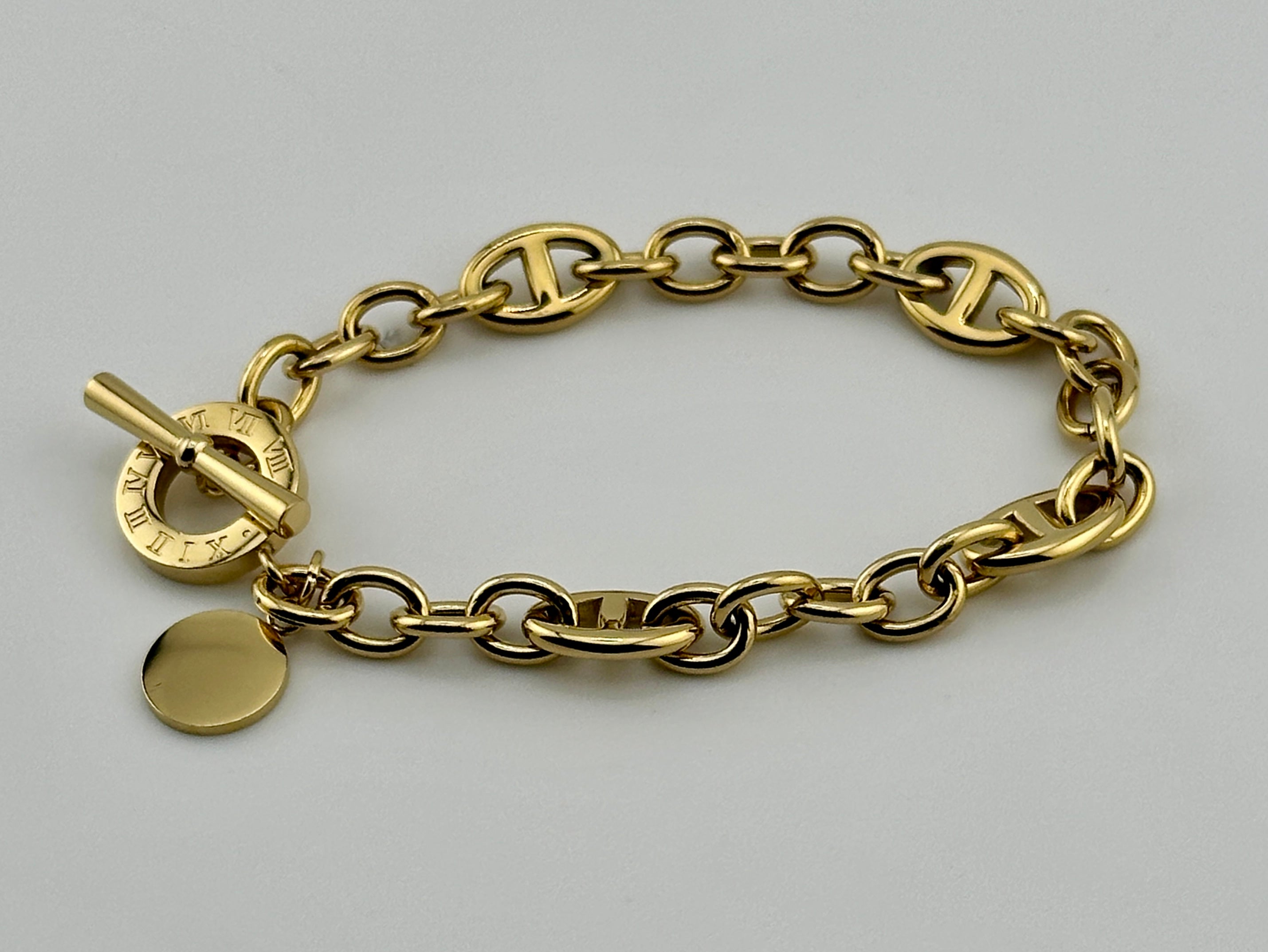 Cable & Marina Gold 8mm Bracelet