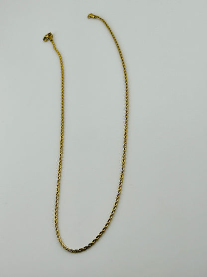 Rope Gold 2mm Chain