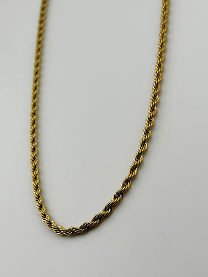 Rope Gold 4mm Chain