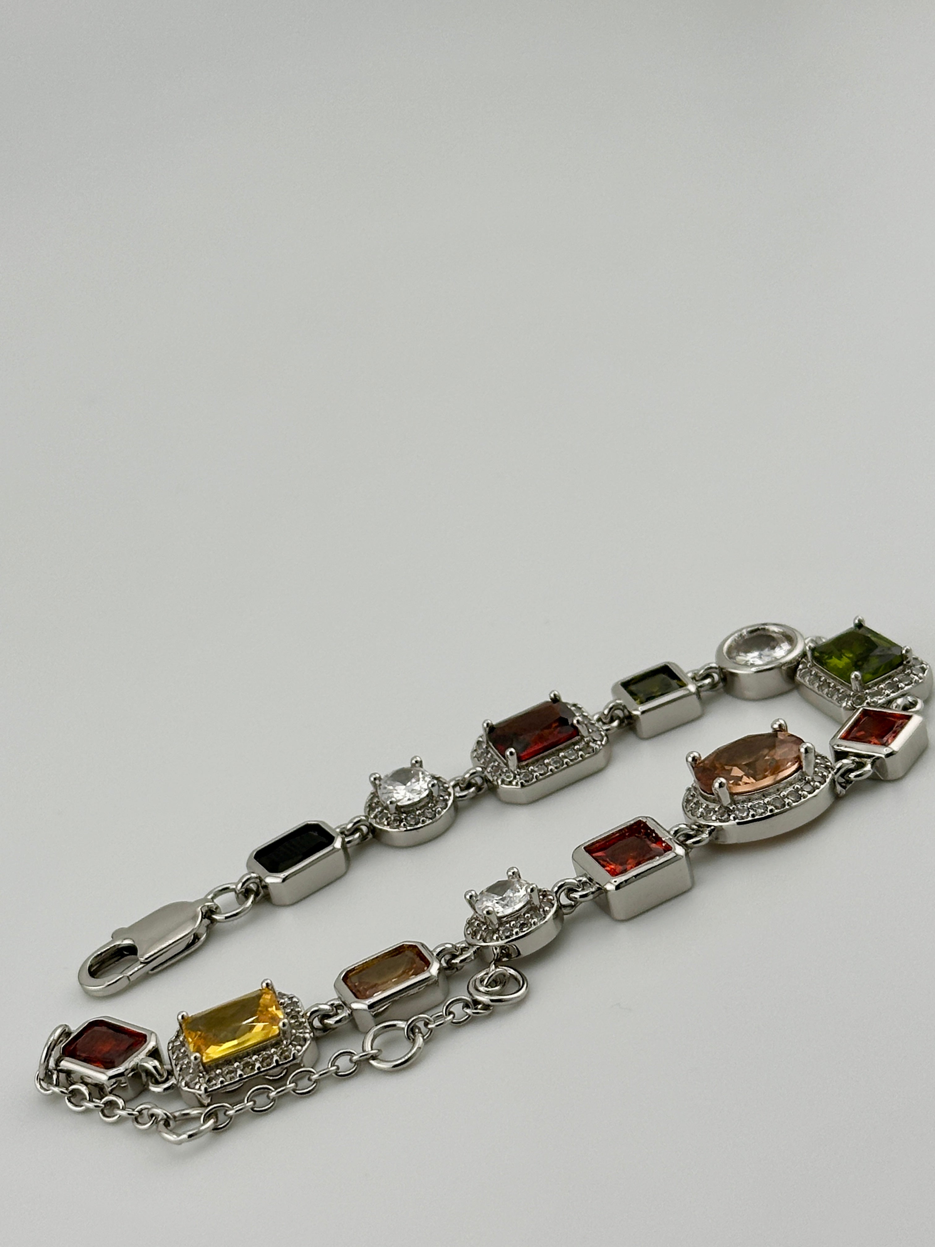 Gemstone Classic Bracelet 10mm (Silver)