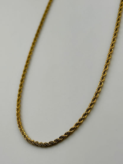 Rope Gold 3mm Chain
