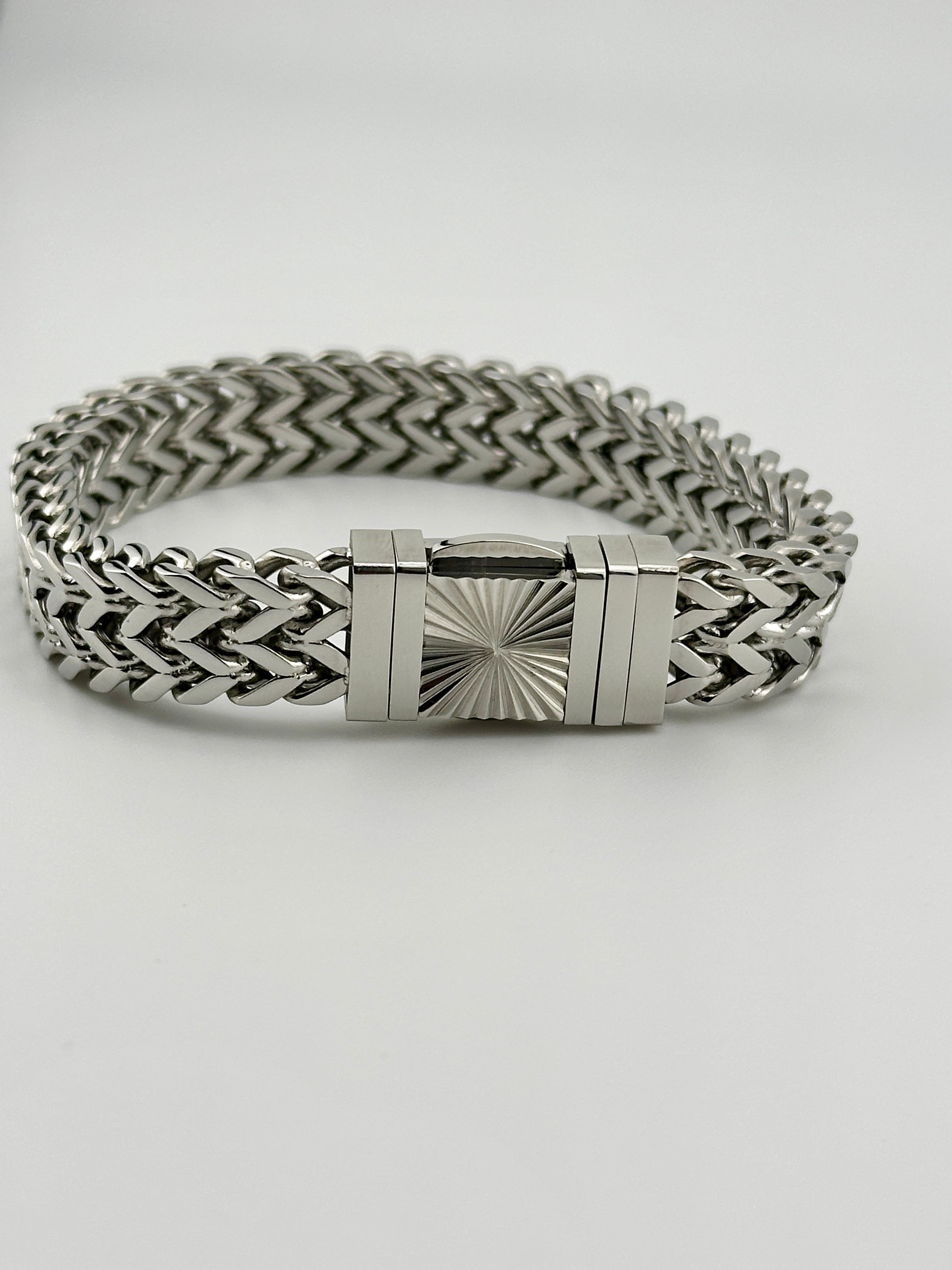 Franco Silver 12mm Bracelet
