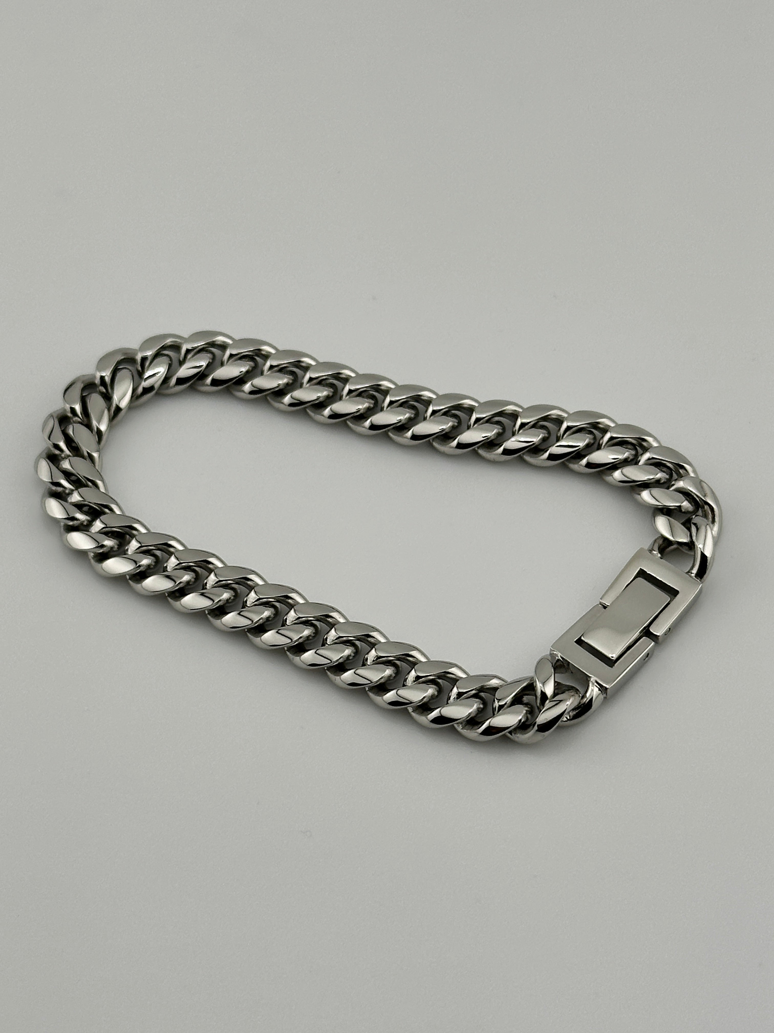 Cuban Link Silver 8mm Bracelet